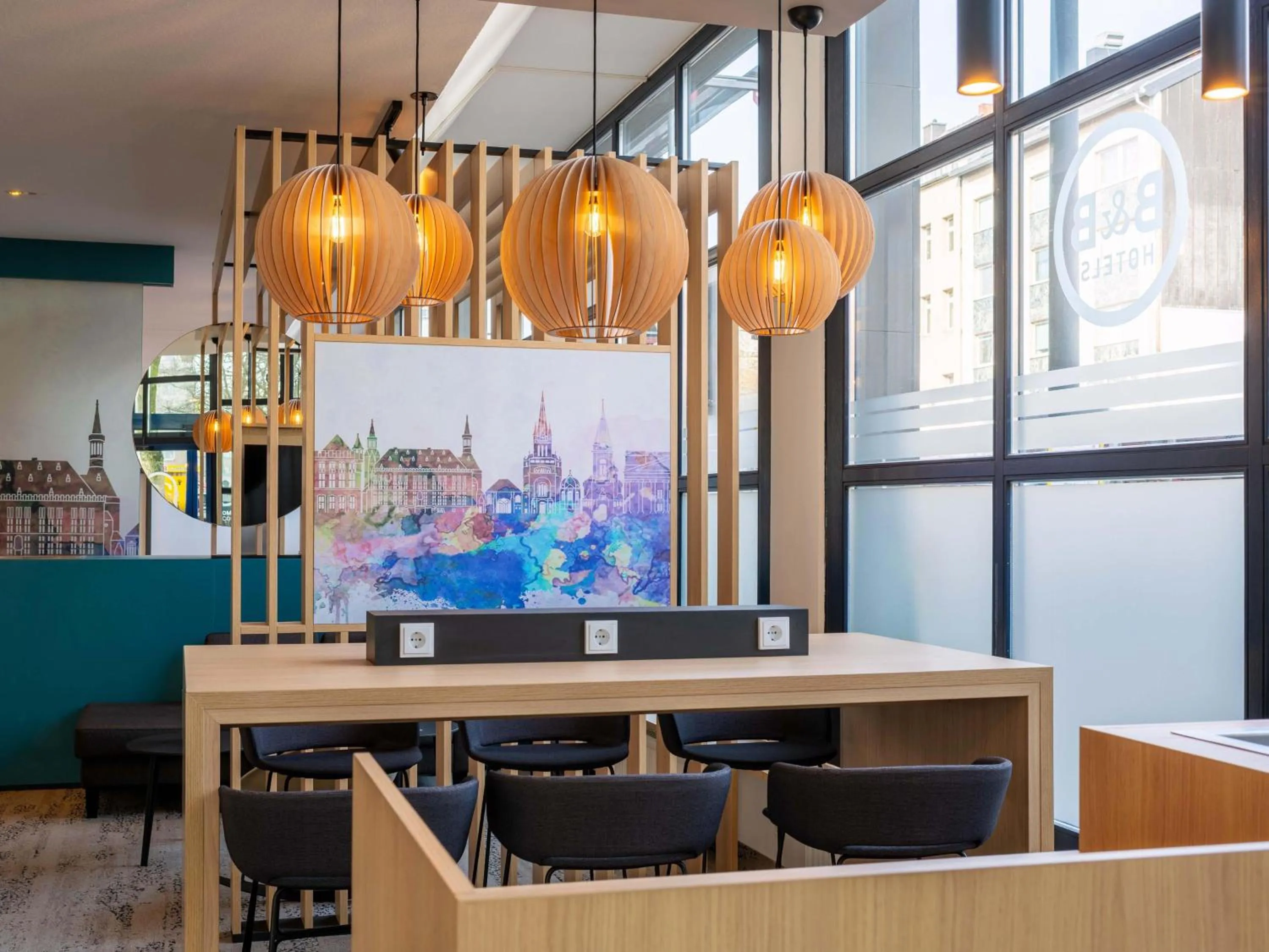 Lobby or reception in B&B HOTEL Aachen City-Ost