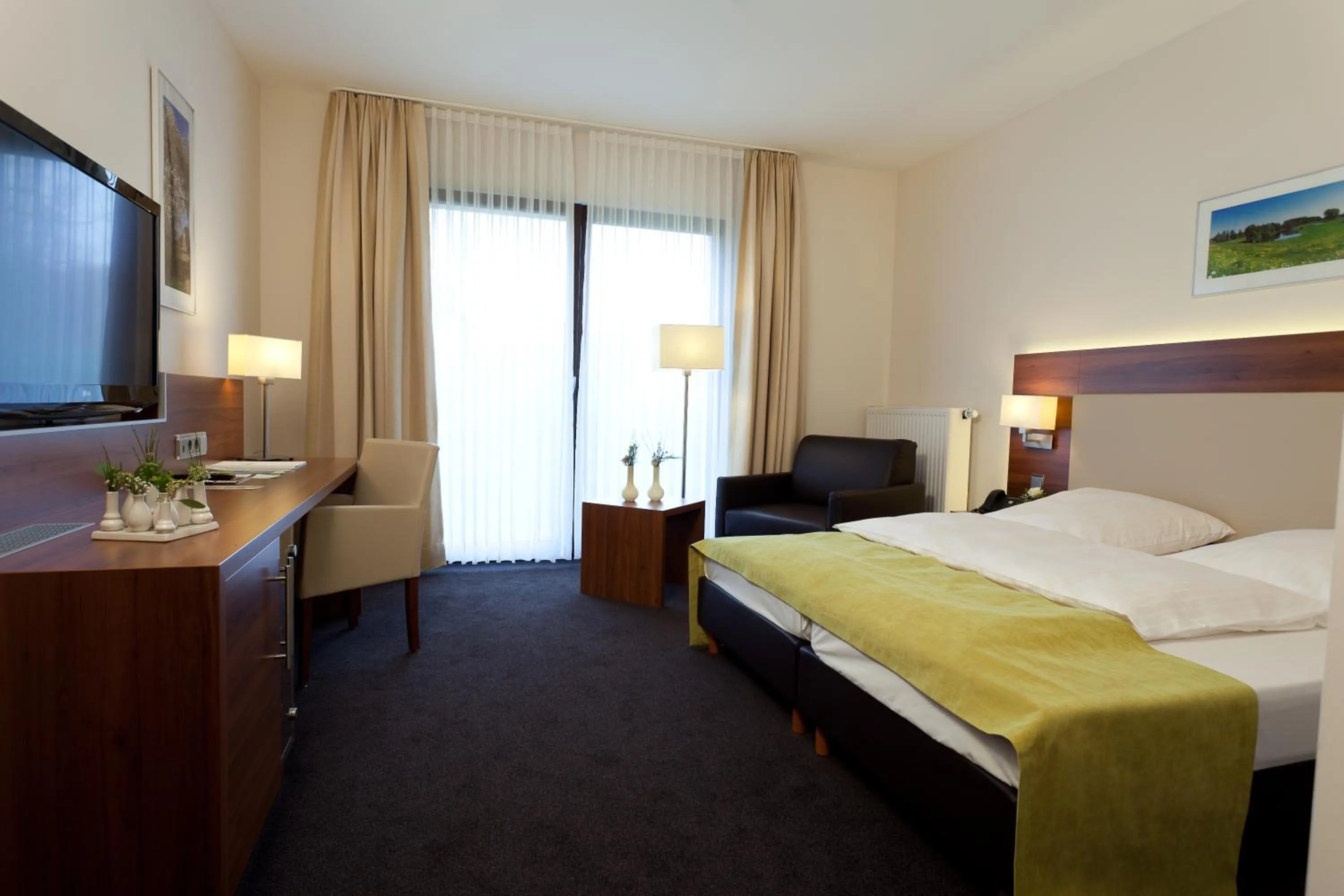 Photo of the whole room, Bed in Landhaus Beckmann