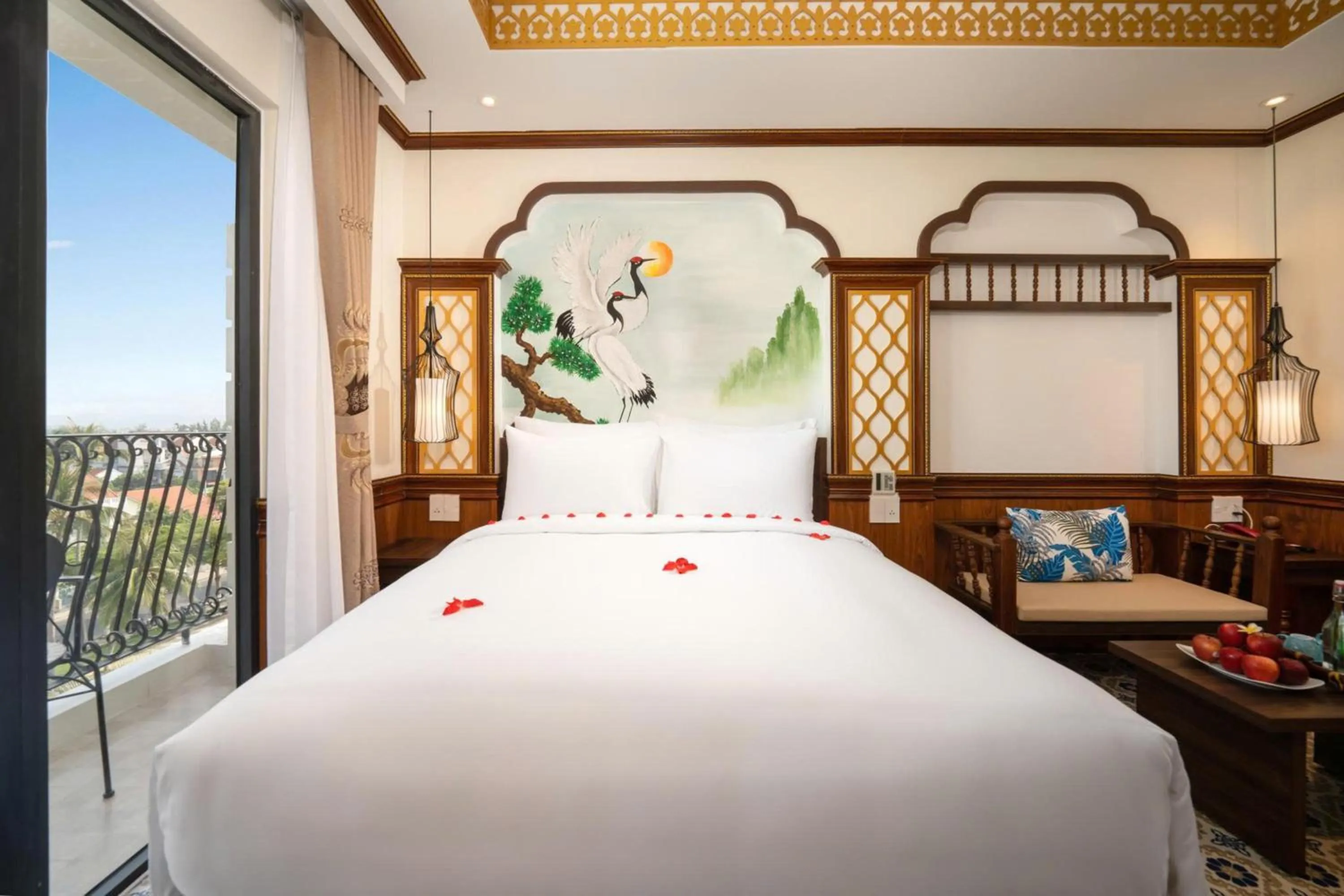 Bed in Soluna D'Annam - The Art of Hoi An Relaxation - formerly Hoi An Babylon Riverside Hotel