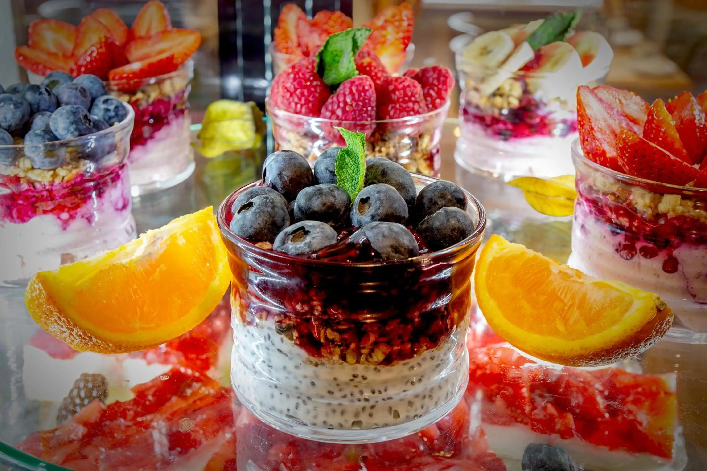 Buffet breakfast in TIPTOP Hotel Burgschmiet Garni