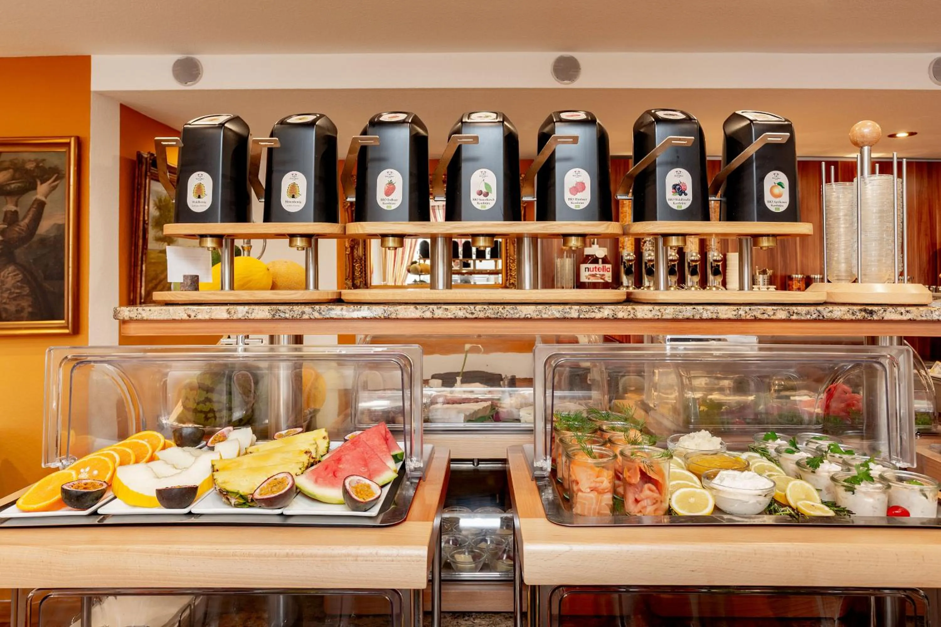 Buffet breakfast in TIPTOP Hotel Burgschmiet Garni