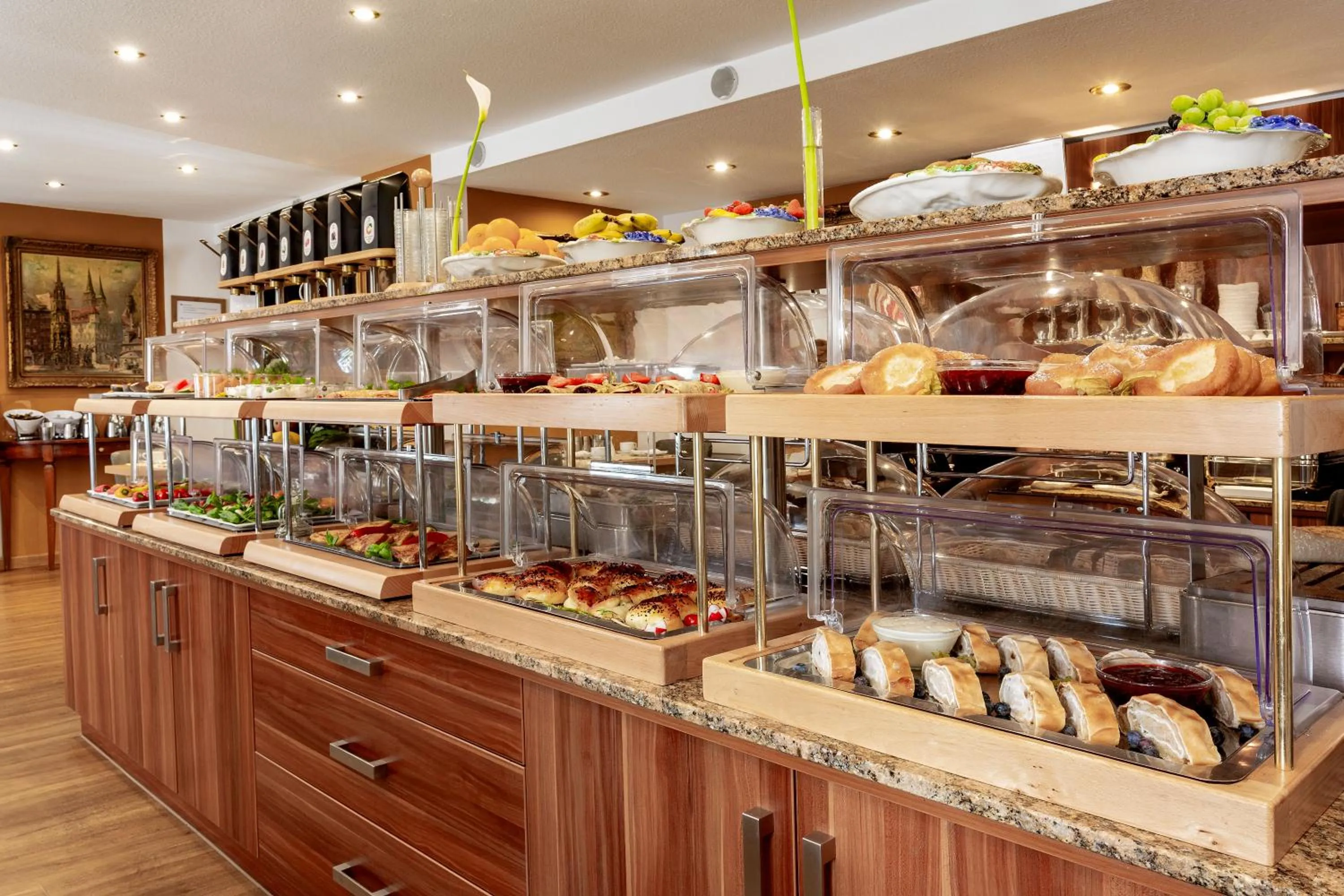 Buffet breakfast in TIPTOP Hotel Burgschmiet Garni