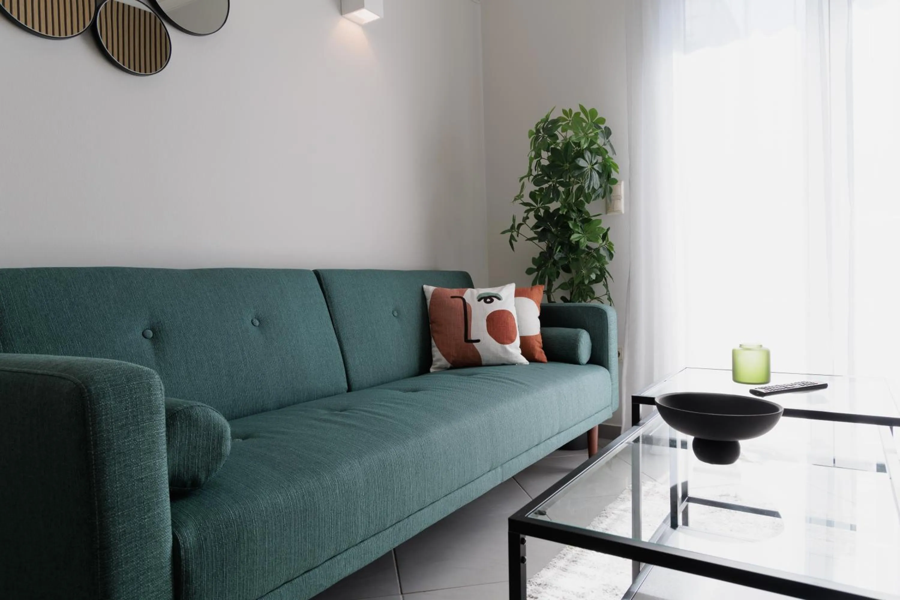 Living room in Sunny & Modern apt for 3 persons