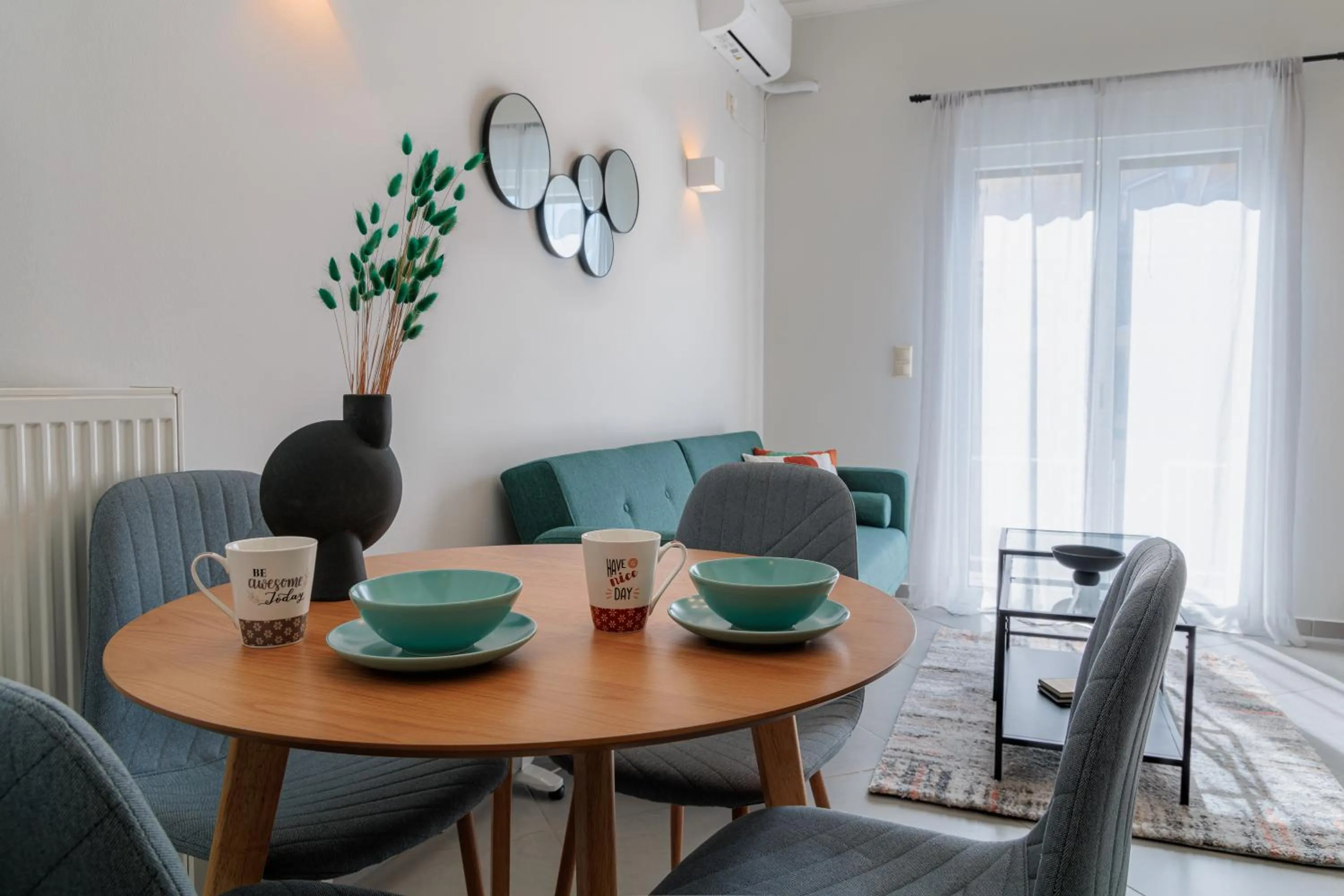 Living room in Sunny & Modern apt for 3 persons