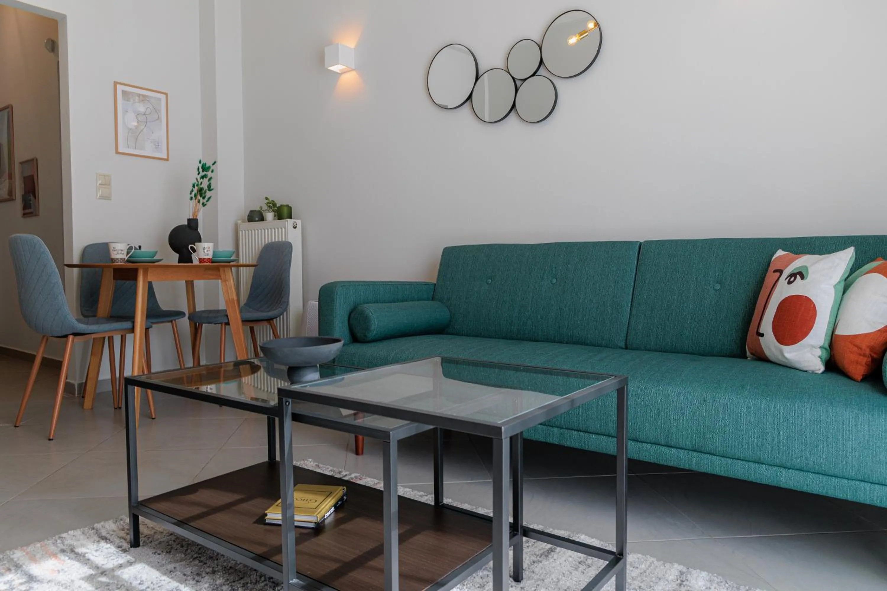 Living room in Sunny & Modern apt for 3 persons