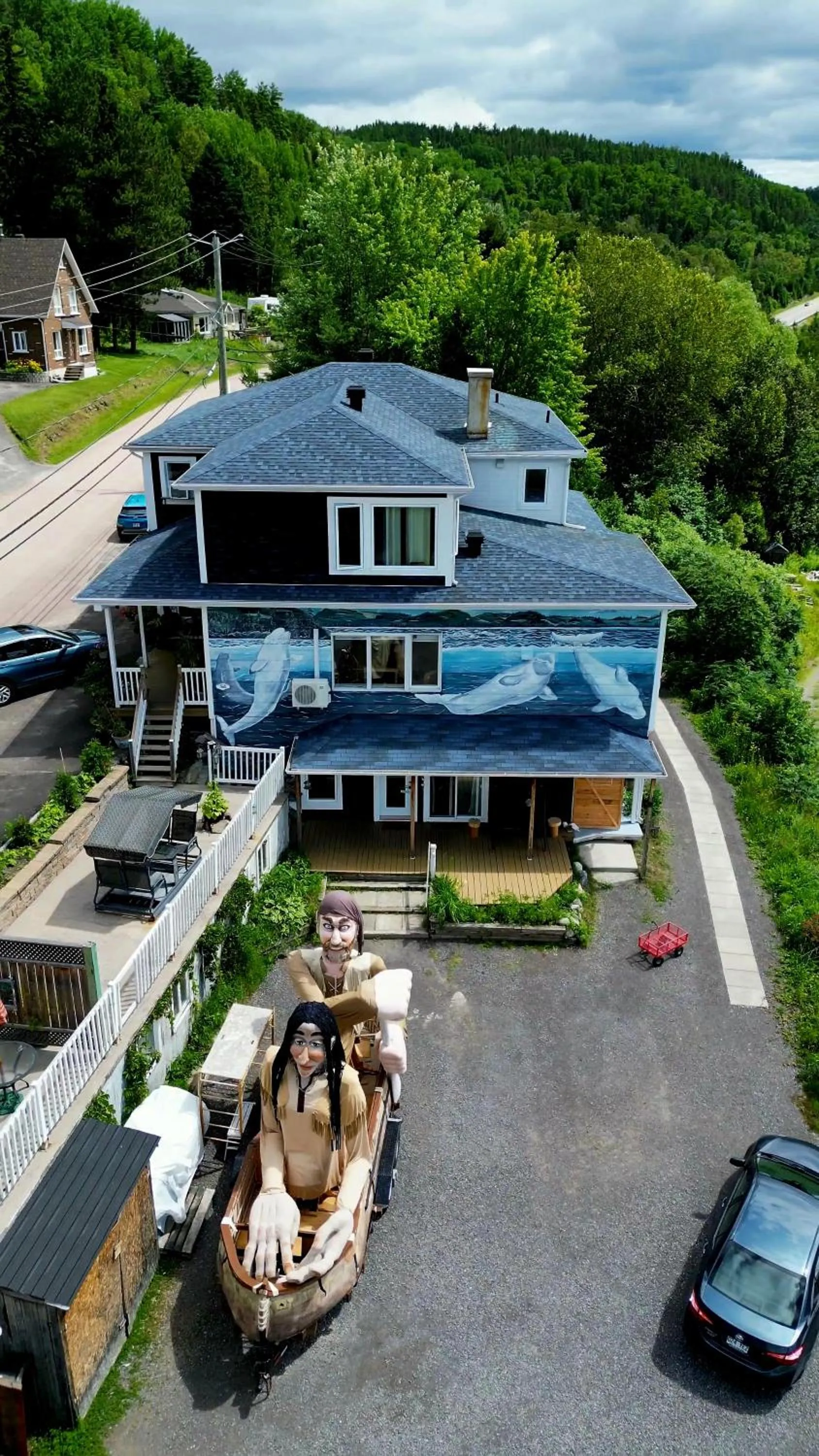 View (from property/room) in Séjour Flèche du fjord vue Saguenay Mont Valin
