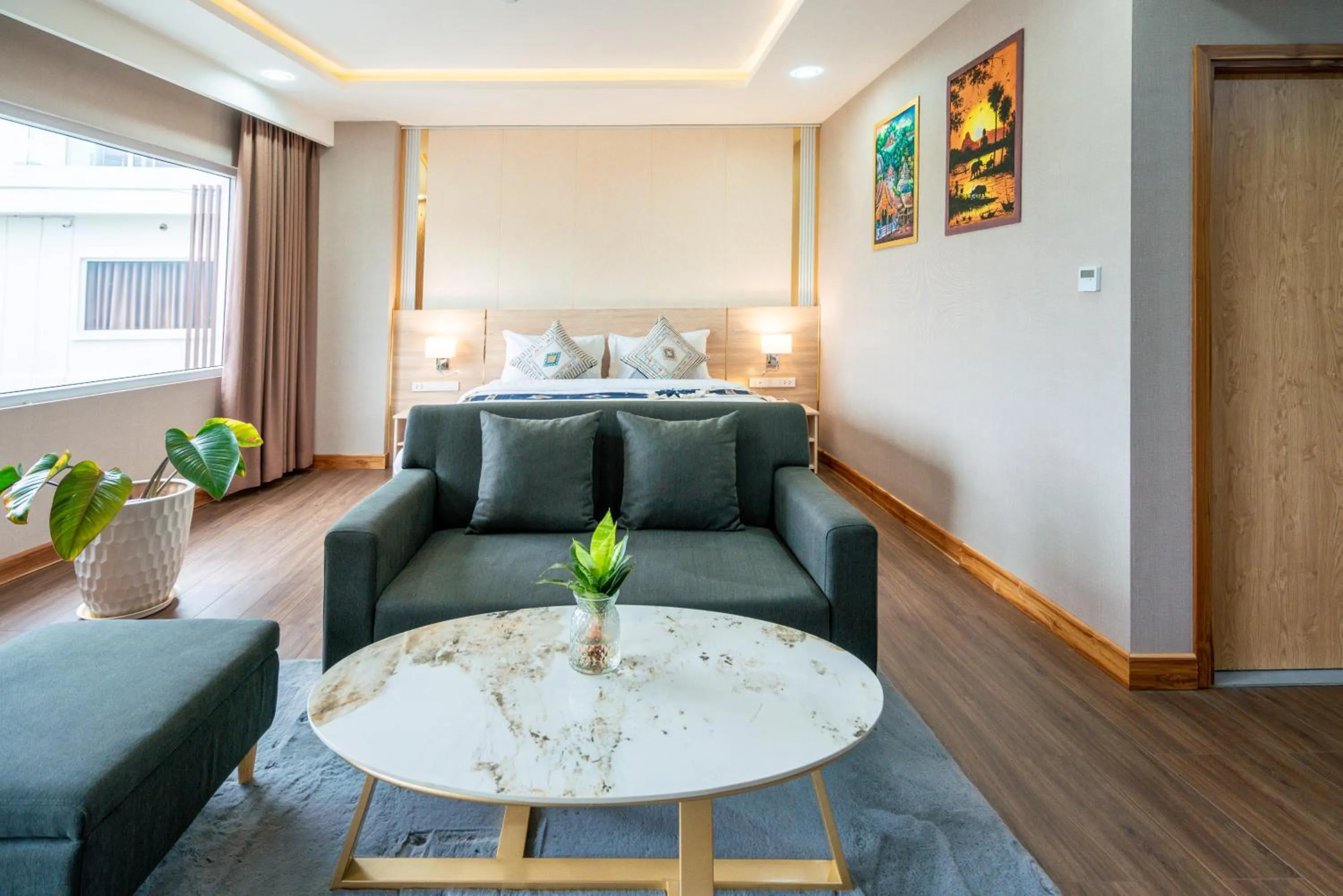 Living room in S Vangvieng Boutique Hotel