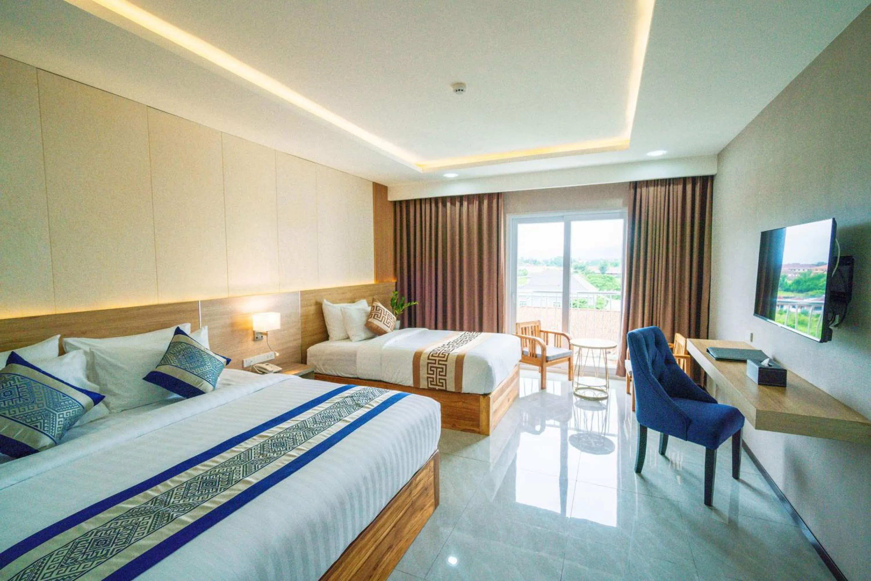 TV and multimedia, Bed in S Vangvieng Boutique Hotel