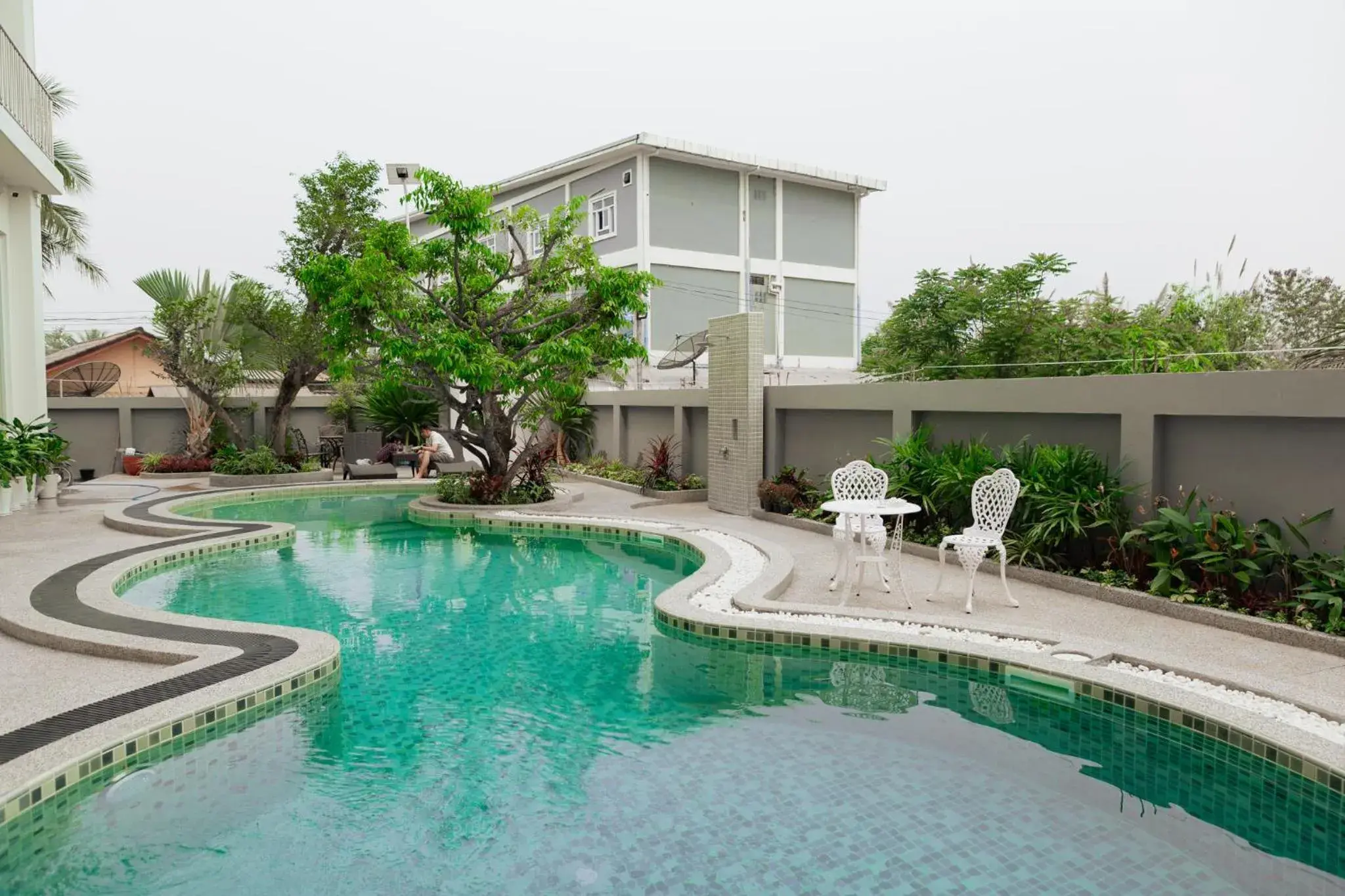 Garden view in S Vangvieng Boutique Hotel Garden view in S Vangvieng Boutique Hotel