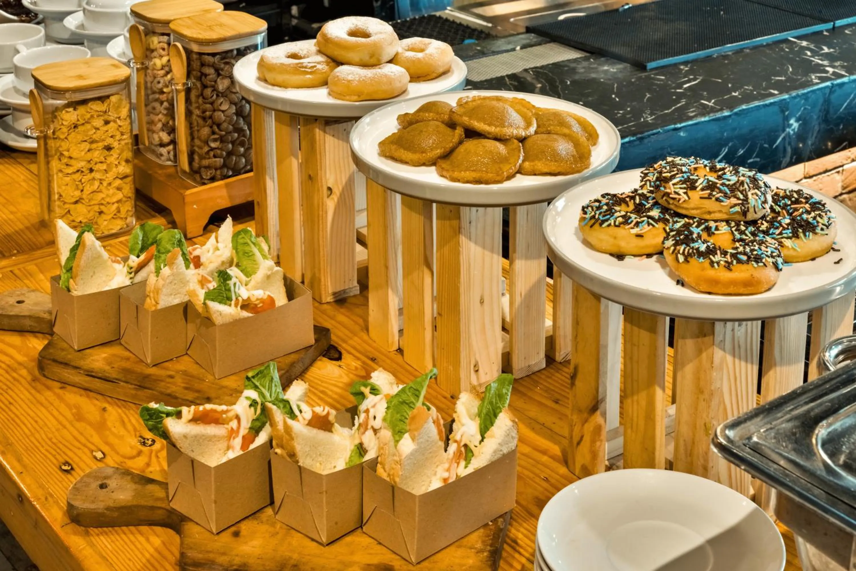 Buffet breakfast in Maxone Premier Melawai