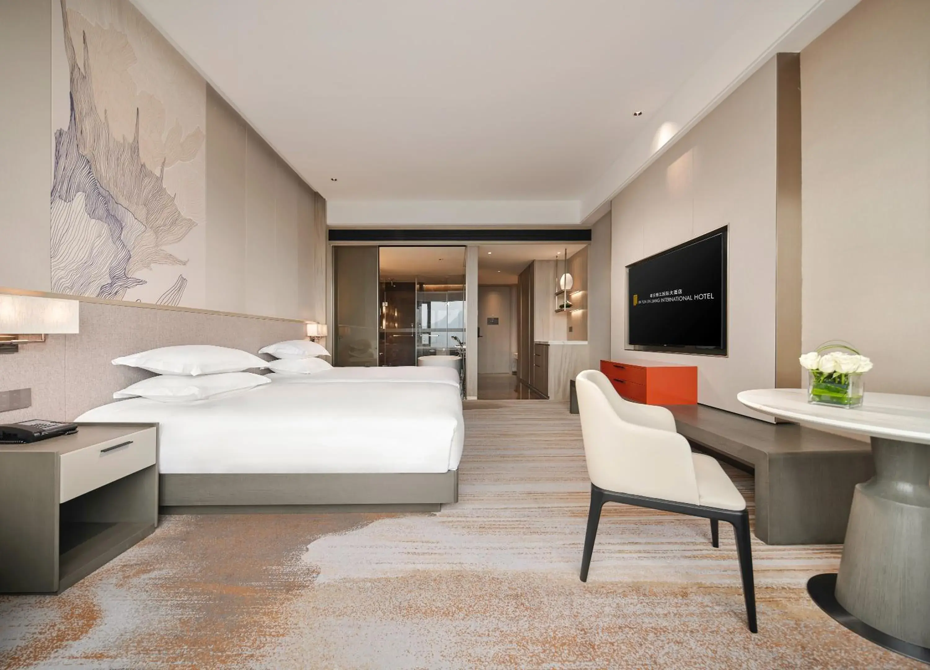 Bed in Jinyun Jingjiang International Hotel Bed in Jinyun Jingjiang International Hotel