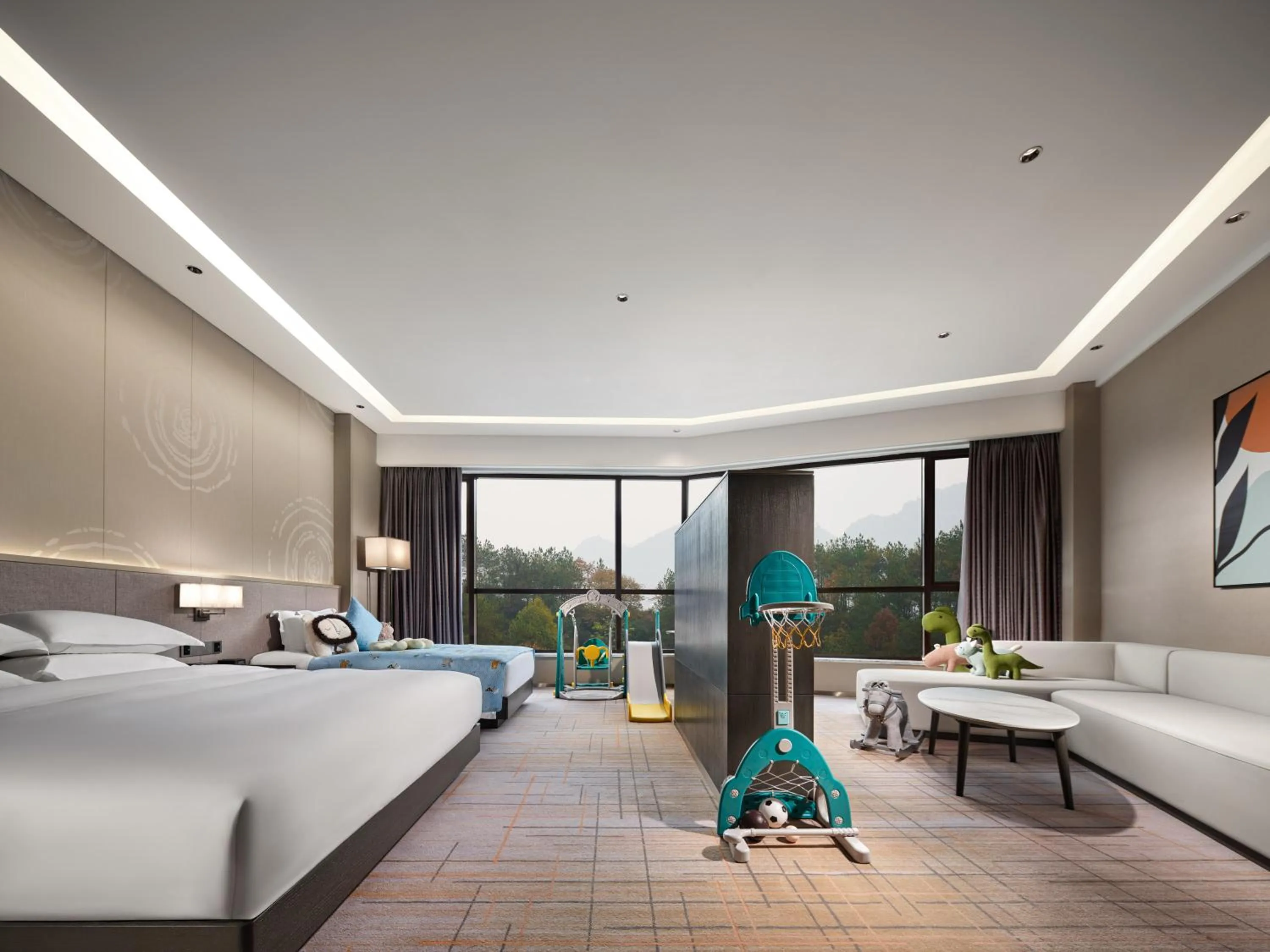 Bed in Jinyun Jingjiang International Hotel