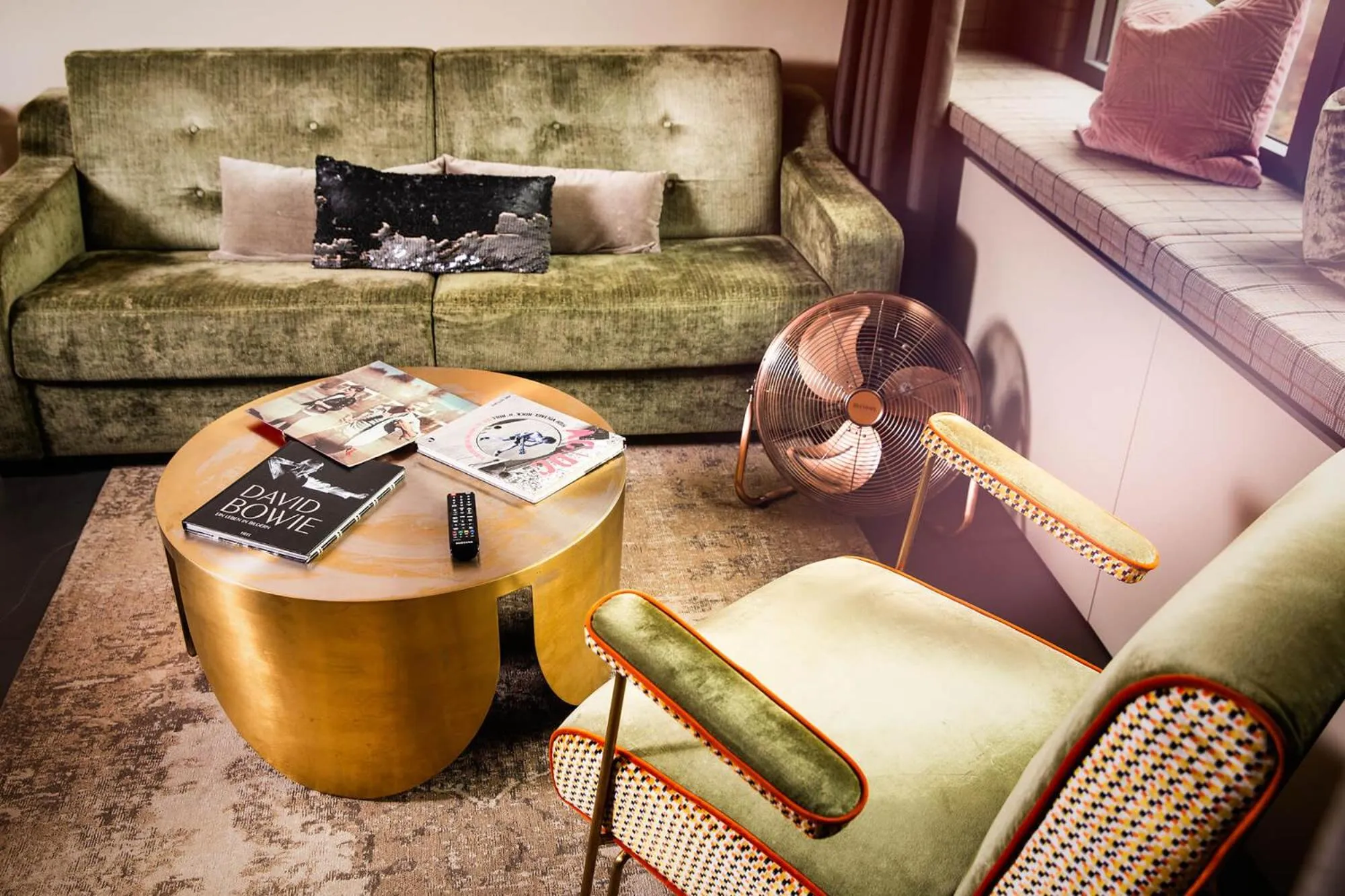 Living room in JAMS Music Hotel Munich