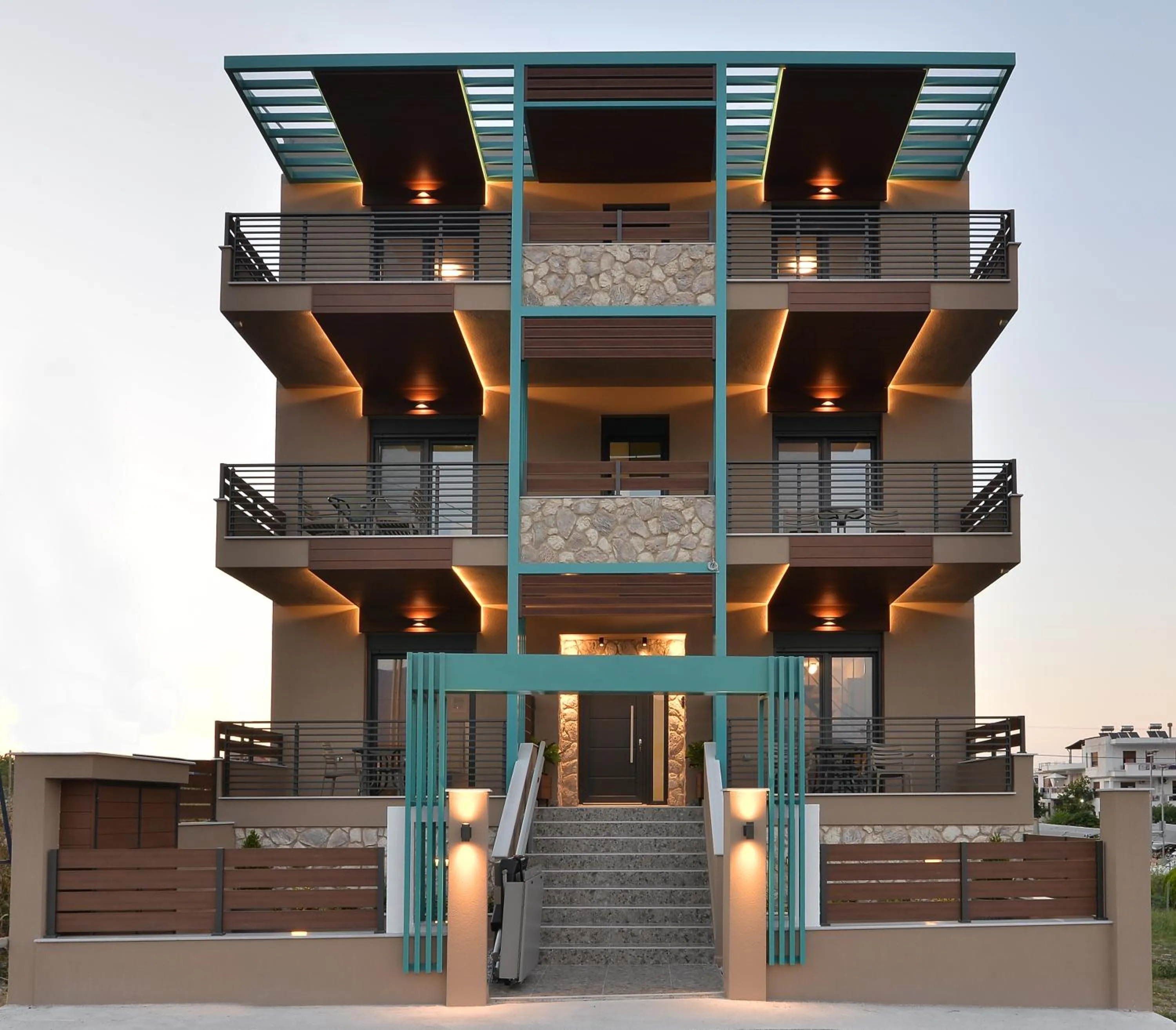 Property building in Niel Holiday Apartments, Panel Hospitality Homes & Villas