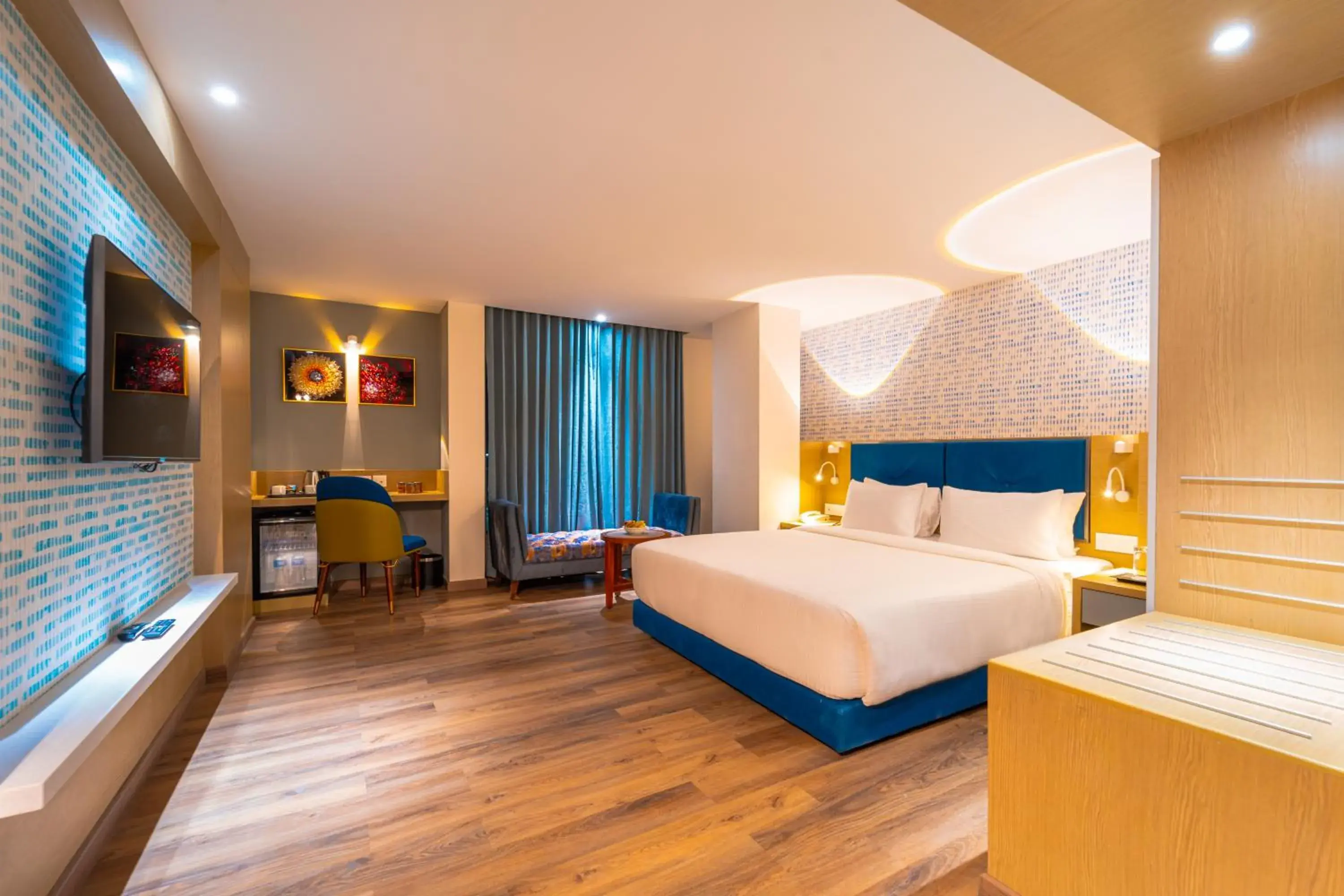 Communal lounge/ TV room, Bed in Effotel By Sayaji Bhopal Communal lounge/ TV room, Bed in Effotel By Sayaji Bhopal