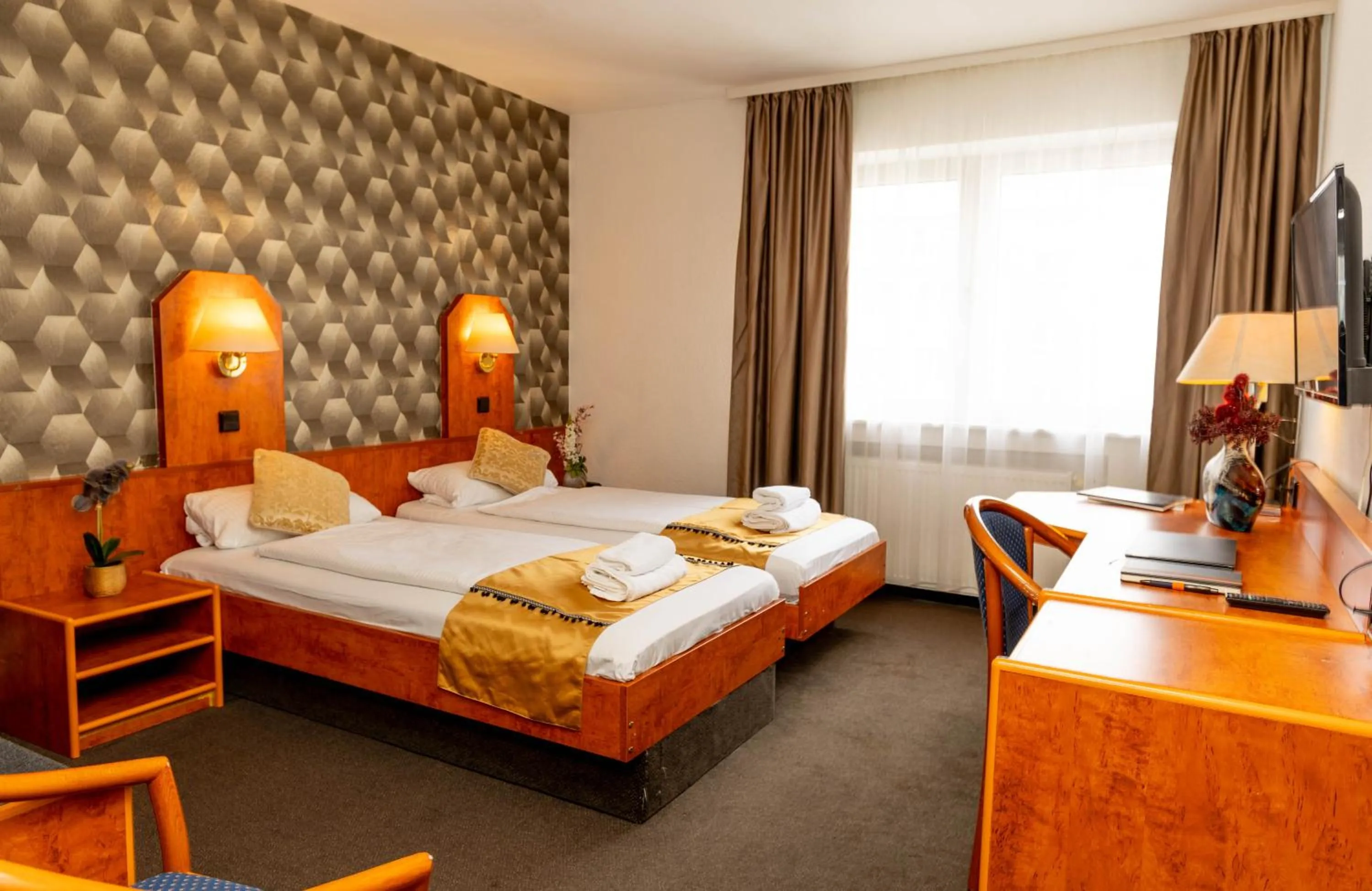 Bed in Hotel Rossija