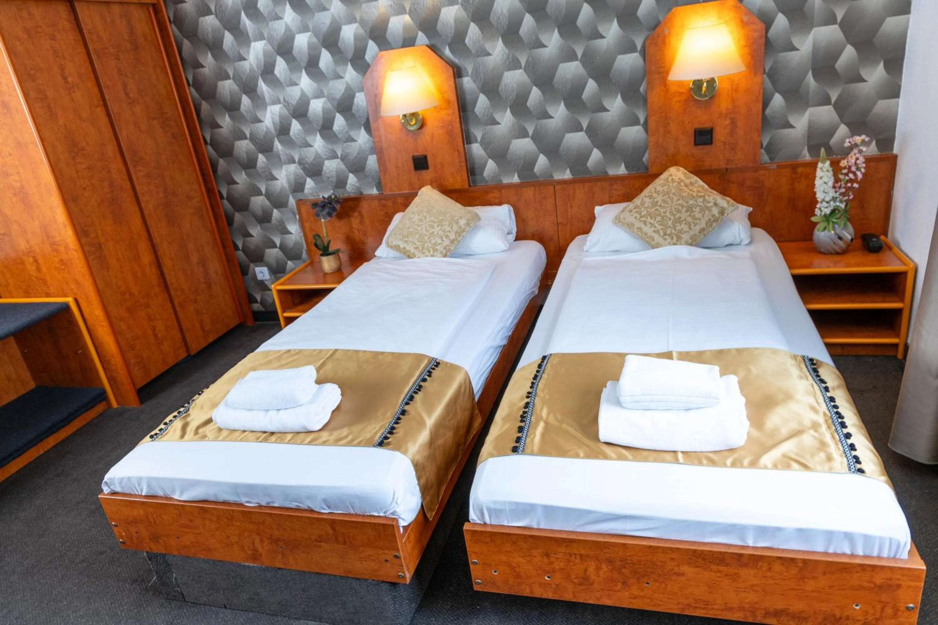 Bed in Hotel Rossija