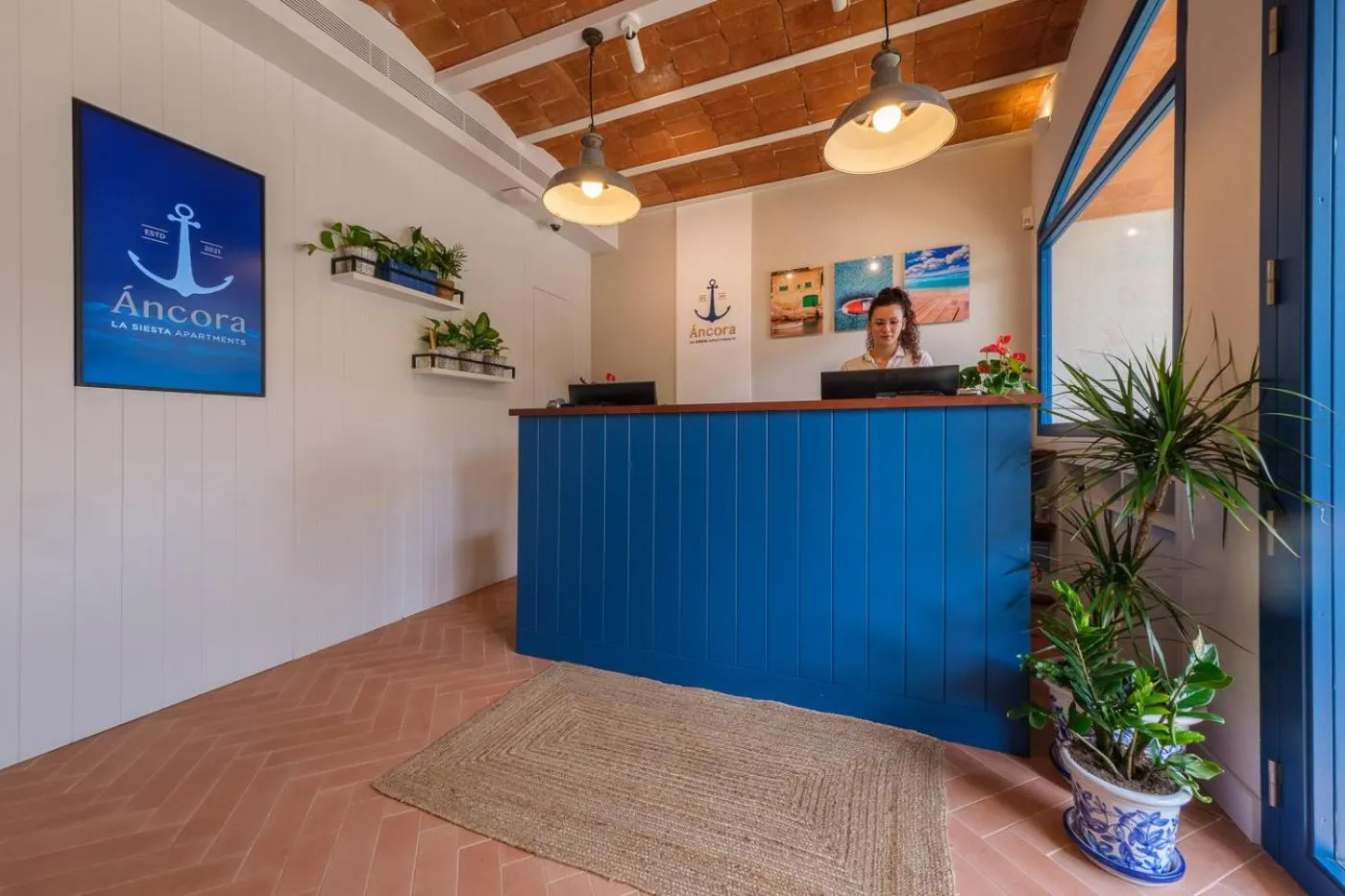 Lobby or reception in Áncora Salou La Siesta Apartments