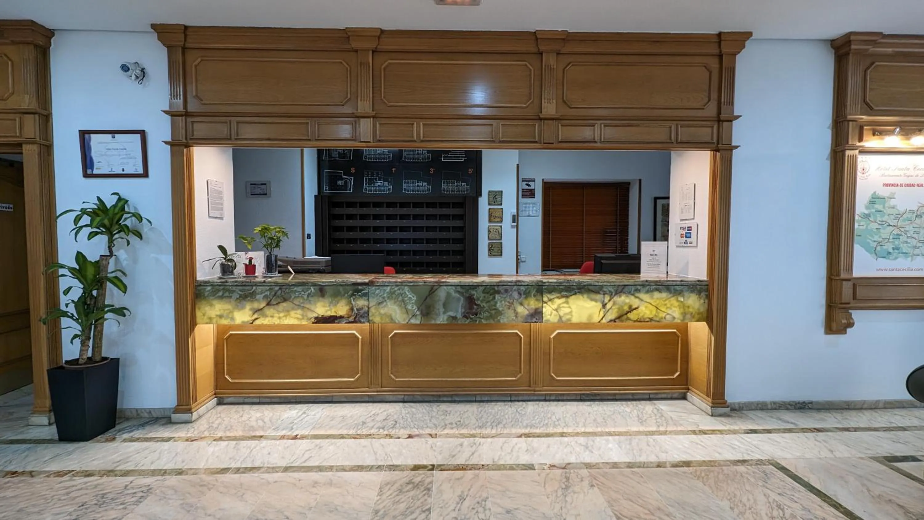 Property building in Hotel Santa Cecilia