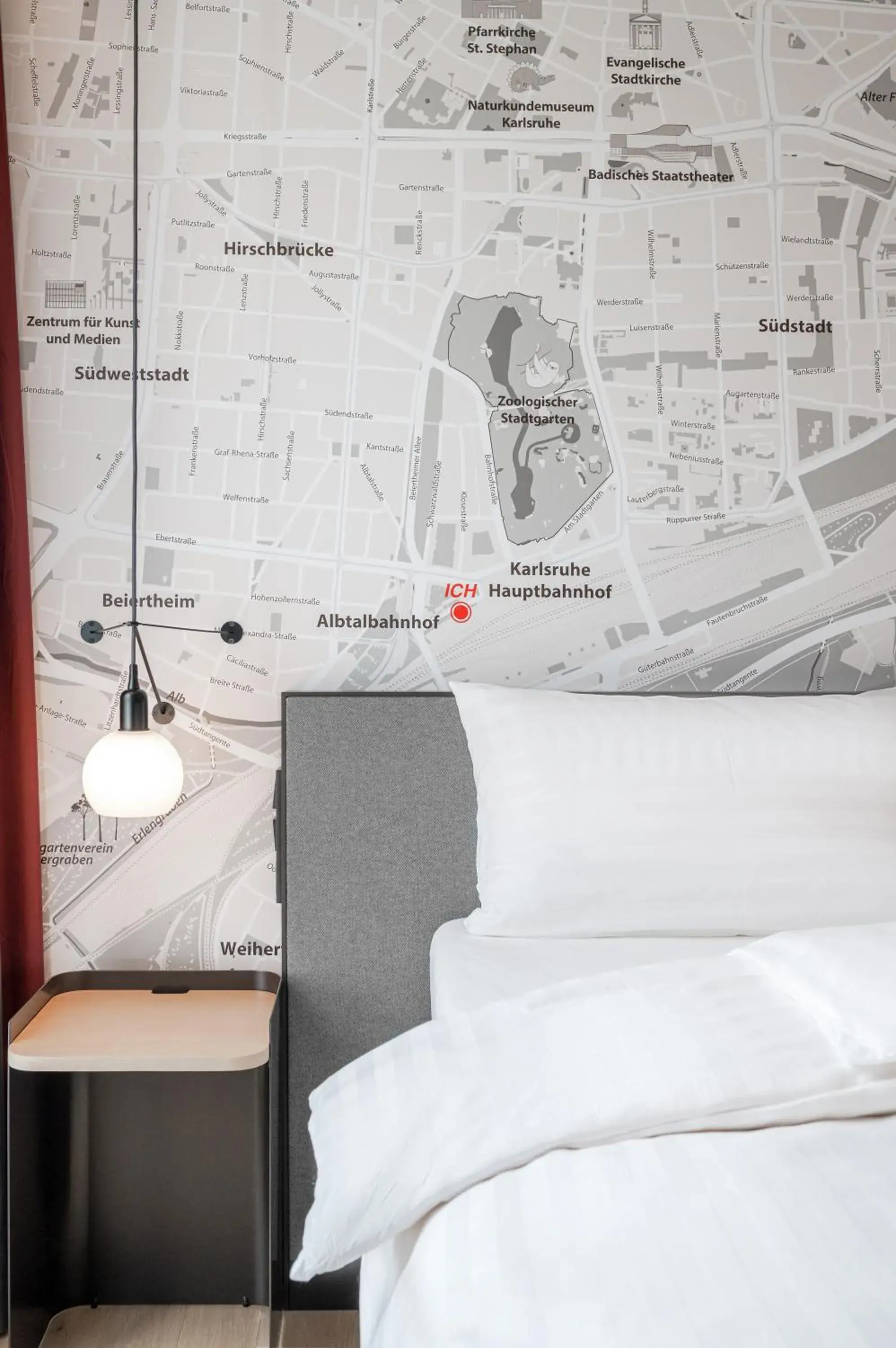 Bedroom, Bed in IntercityHotel Karlsruhe Bedroom, Bed in IntercityHotel Karlsruhe