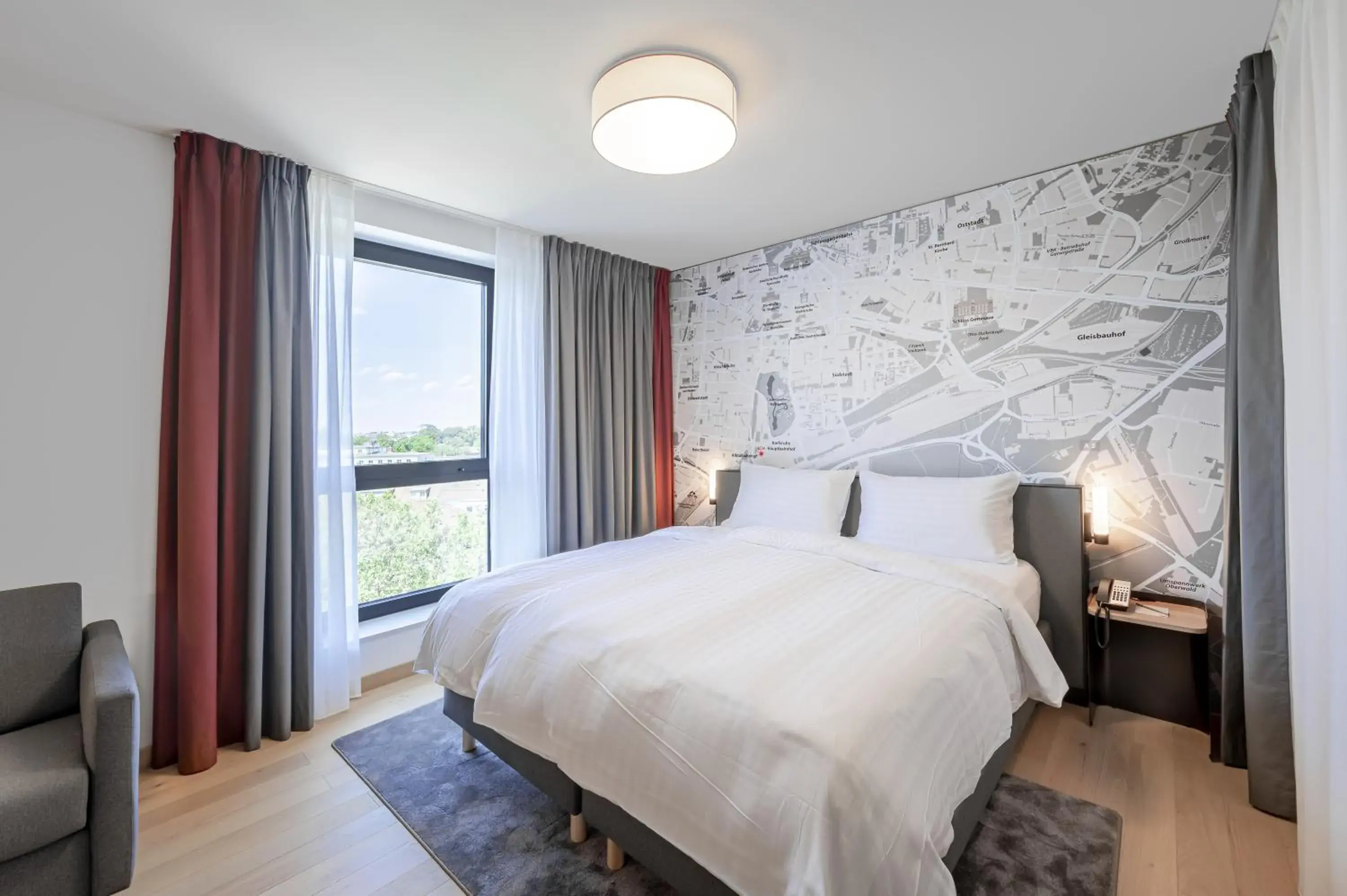 Bedroom, Bed in IntercityHotel Karlsruhe Bedroom, Bed in IntercityHotel Karlsruhe