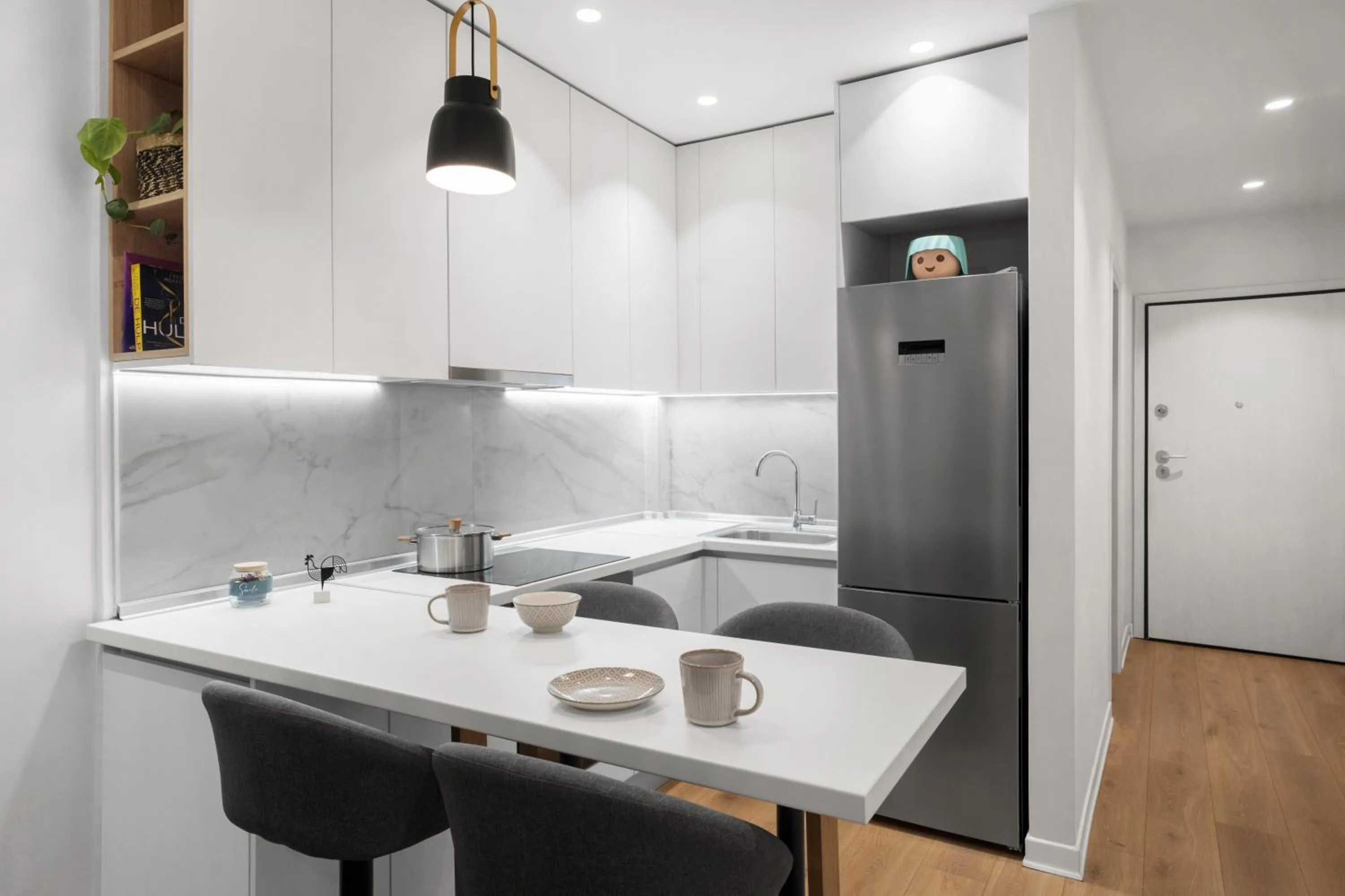 kitchen in The Caravan Apartments