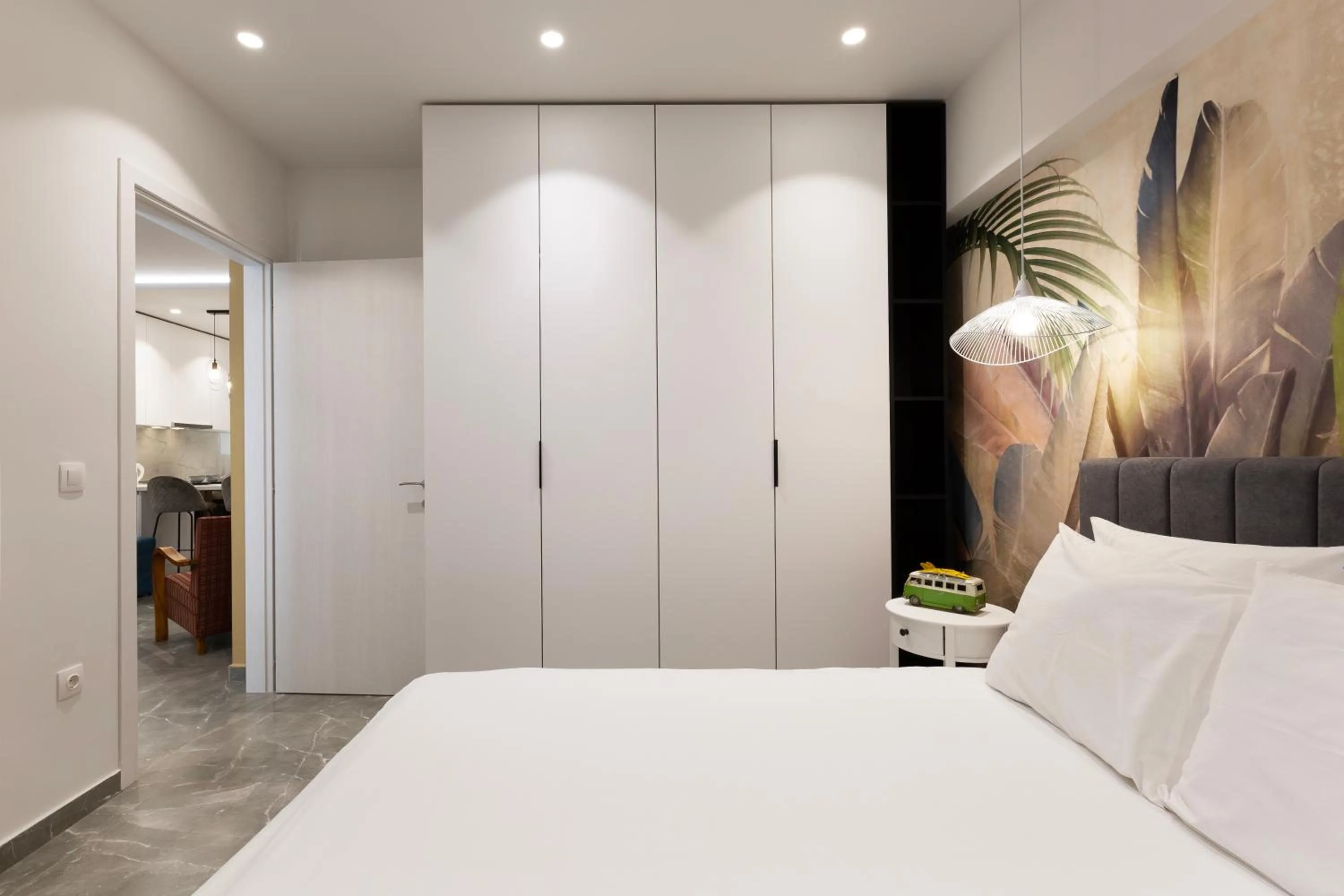 Bedroom, Bed in The Caravan Apartments