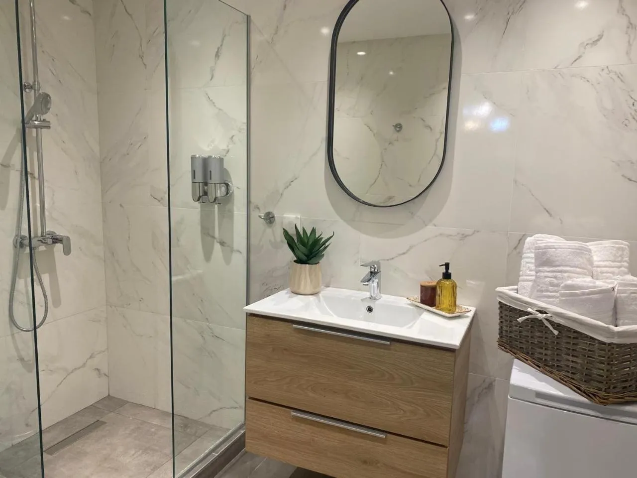 Bathroom in The Caravan Apartments