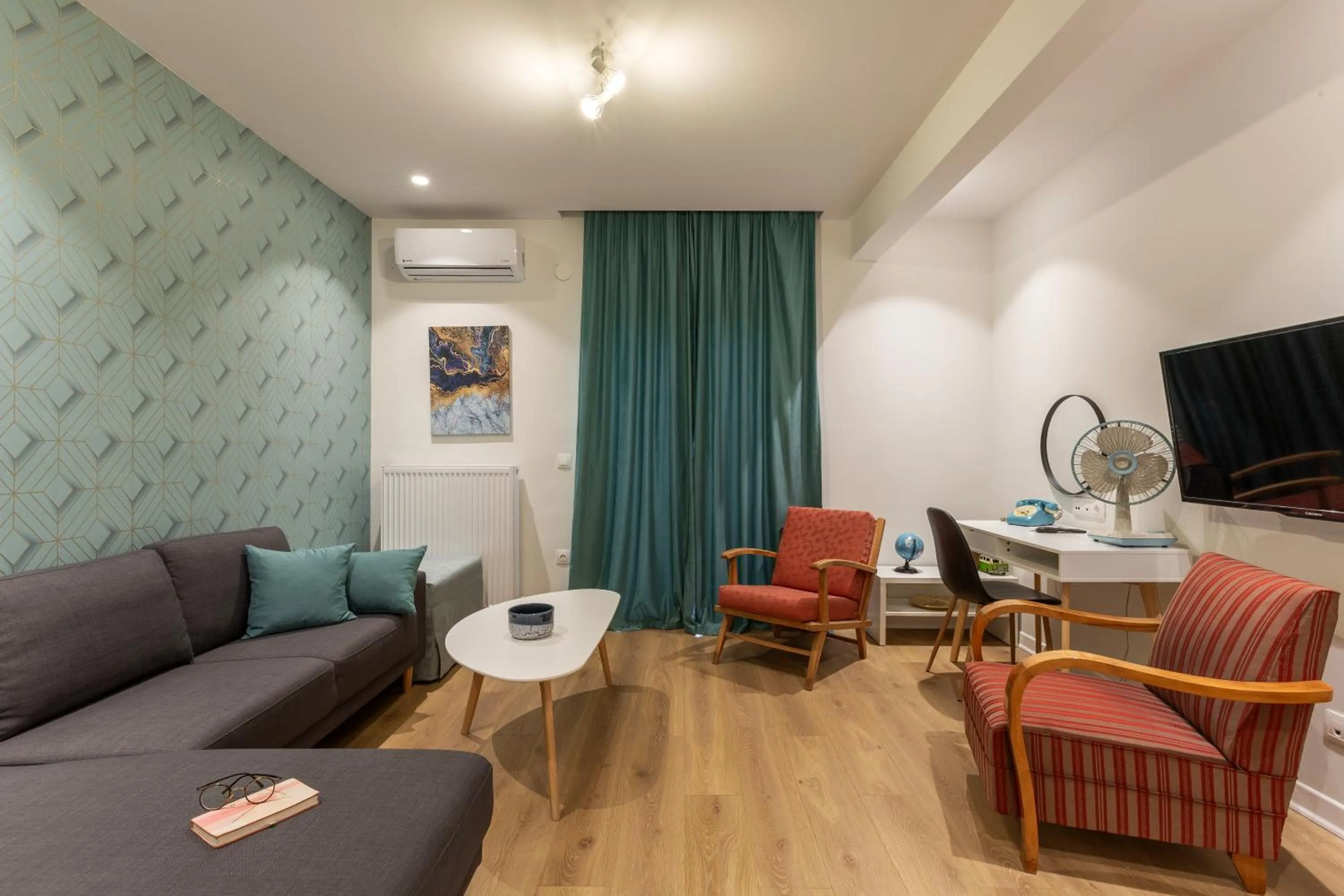 Living room in The Caravan Apartments