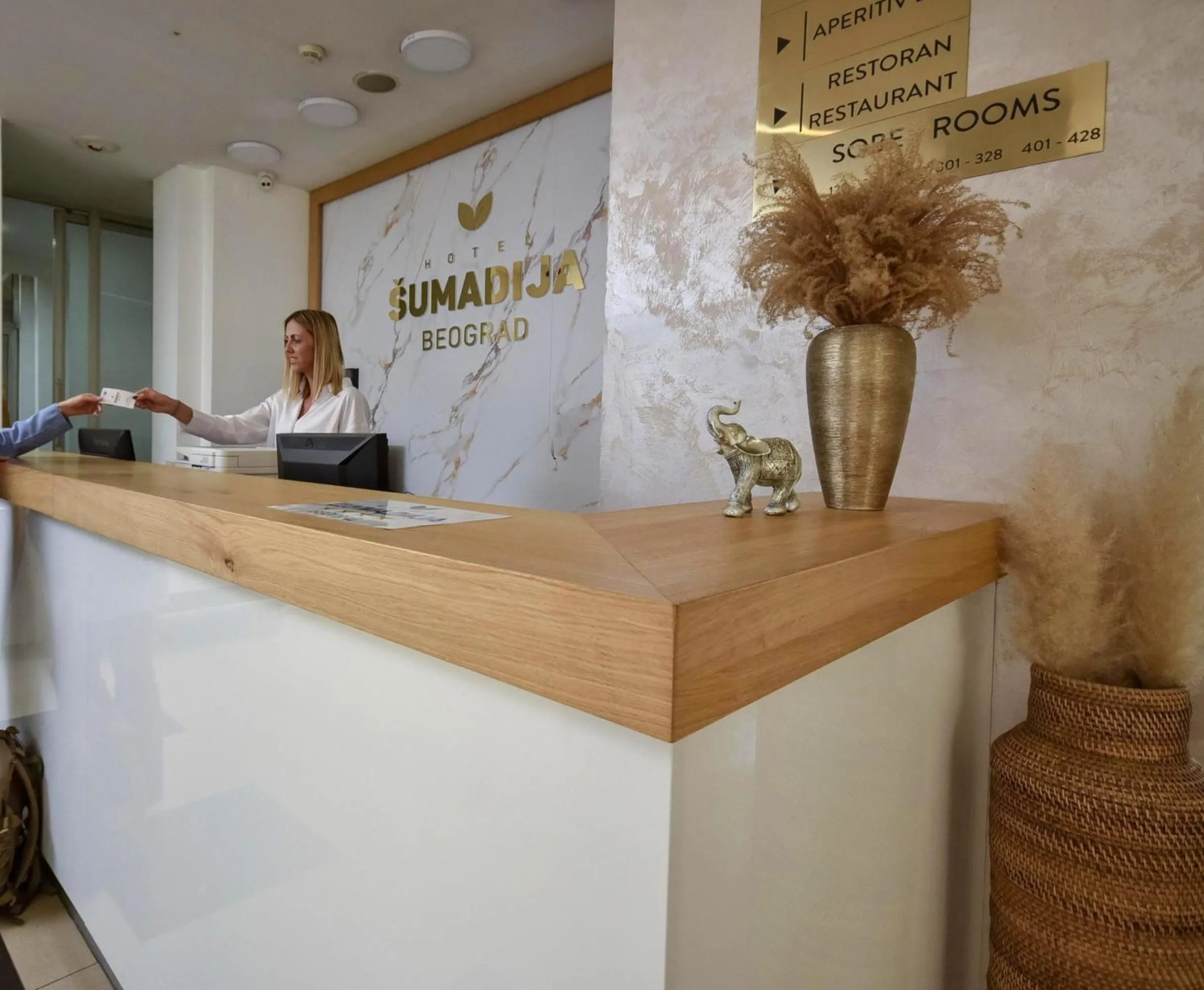 Lobby or reception in Hotel Sumadija