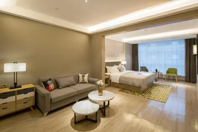 Bed in Morning Hotel, Changsha Provincial Government Metro Station Bed in Morning Hotel, Changsha Provincial Government Metro Station