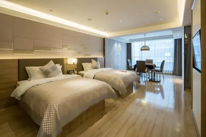 Bed in Morning Hotel, Changsha Provincial Government Metro Station Bed in Morning Hotel, Changsha Provincial Government Metro Station