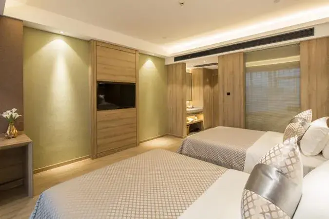 Bed in Morning Hotel, Changsha Provincial Government Metro Station Bed in Morning Hotel, Changsha Provincial Government Metro Station