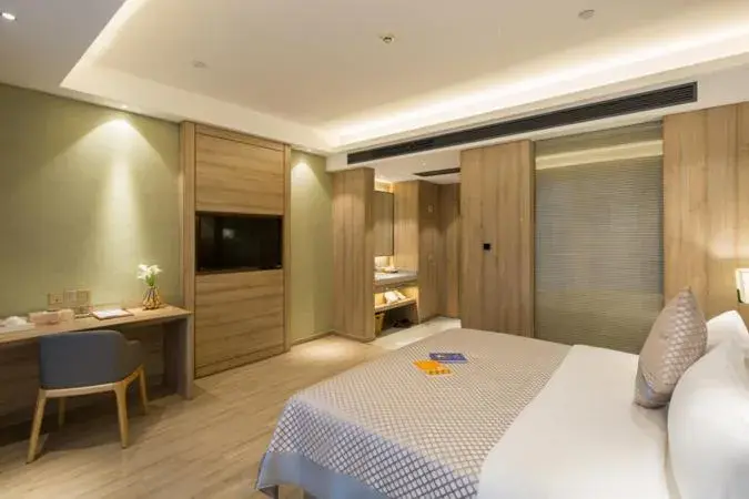 Bed in Morning Hotel, Changsha Provincial Government Metro Station Bed in Morning Hotel, Changsha Provincial Government Metro Station