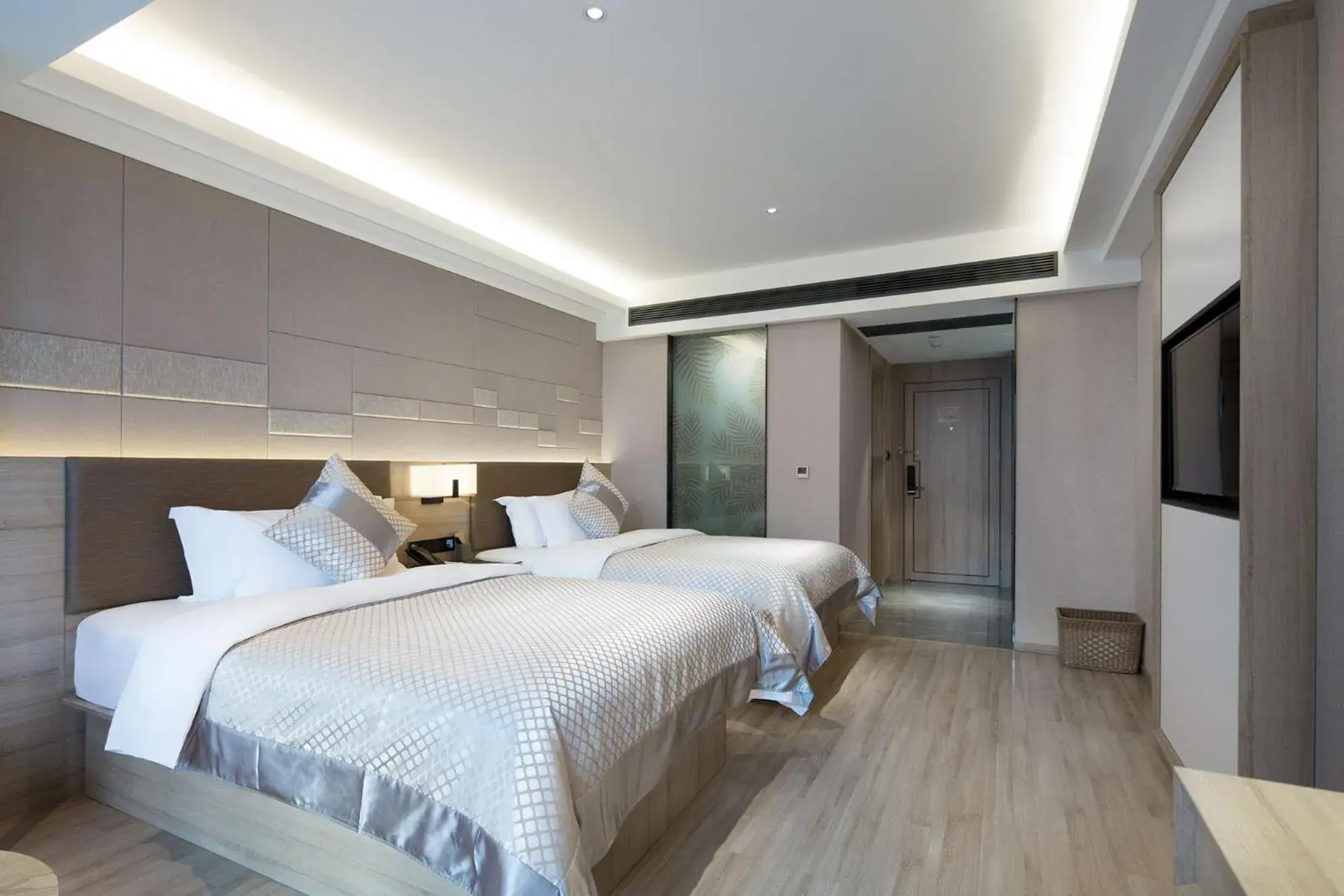 Bed in Morning Hotel, Changsha Yanghu New City Metro Station Bed in Morning Hotel, Changsha Yanghu New City Metro Station