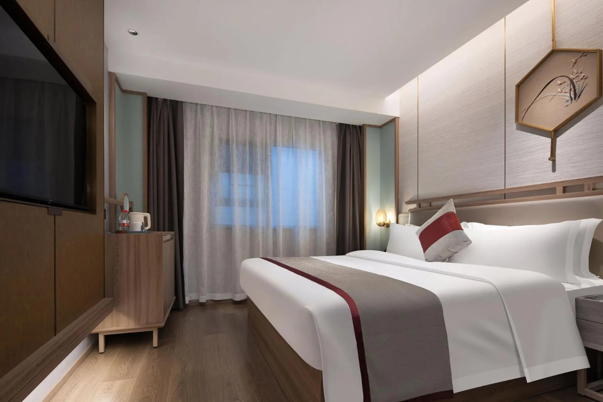 Bed in Morning Hotel, Loudi Changqing Street Louxing Square