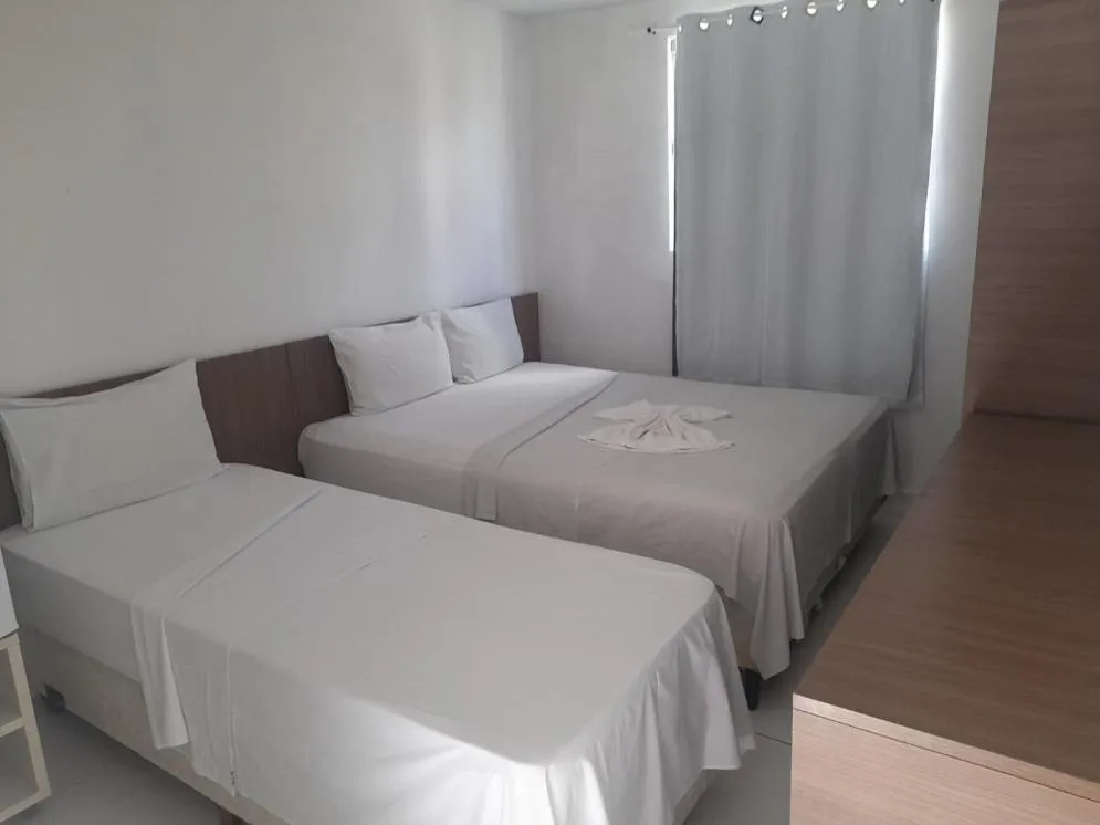 Bed in Jampa Mar Pousada