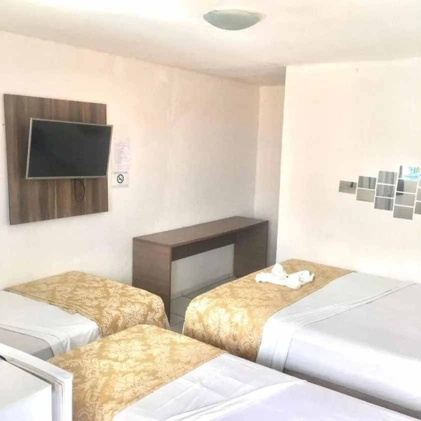 Bed in Jampa Mar Pousada