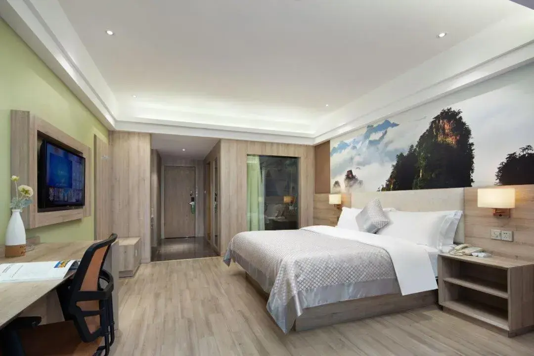 Bed in Morninginn, Zhangjiajie Tianmen Mountain Bed in Morninginn, Zhangjiajie Tianmen Mountain