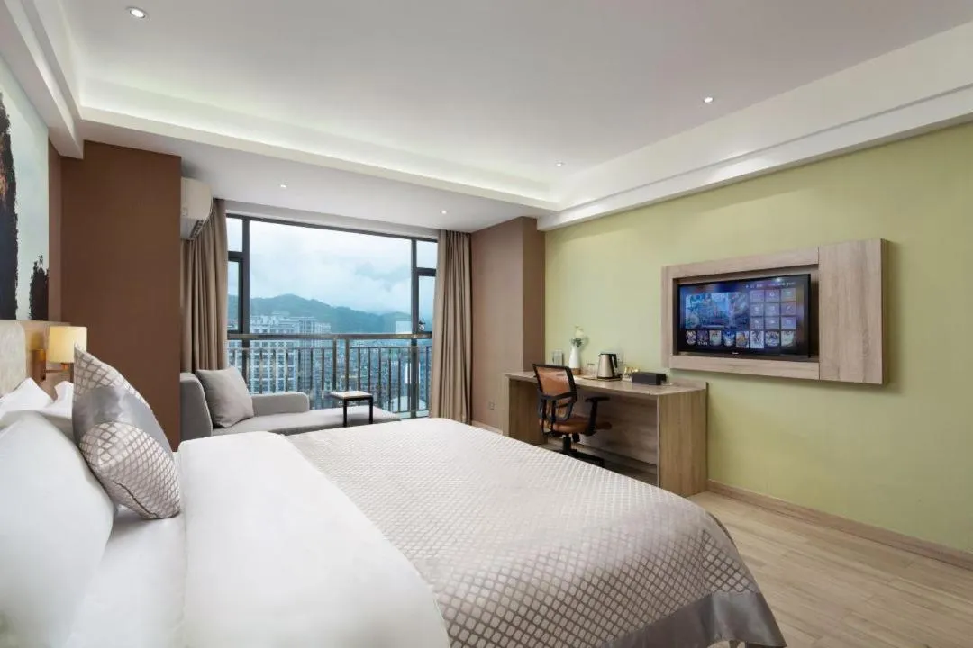 Bed in Morninginn, Zhangjiajie Tianmen Mountain