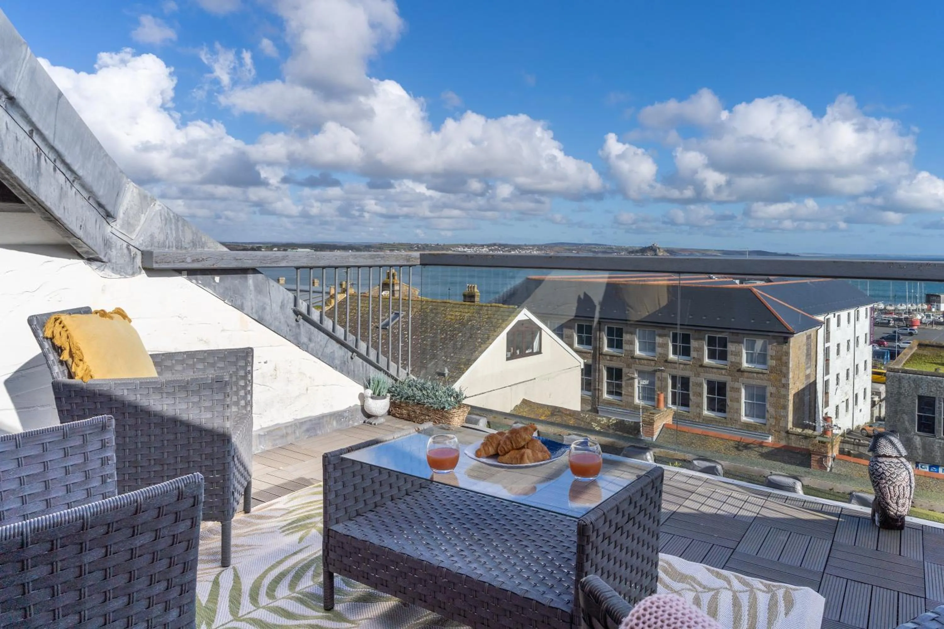 Stunning Views Over Mounts Bay with Balcony