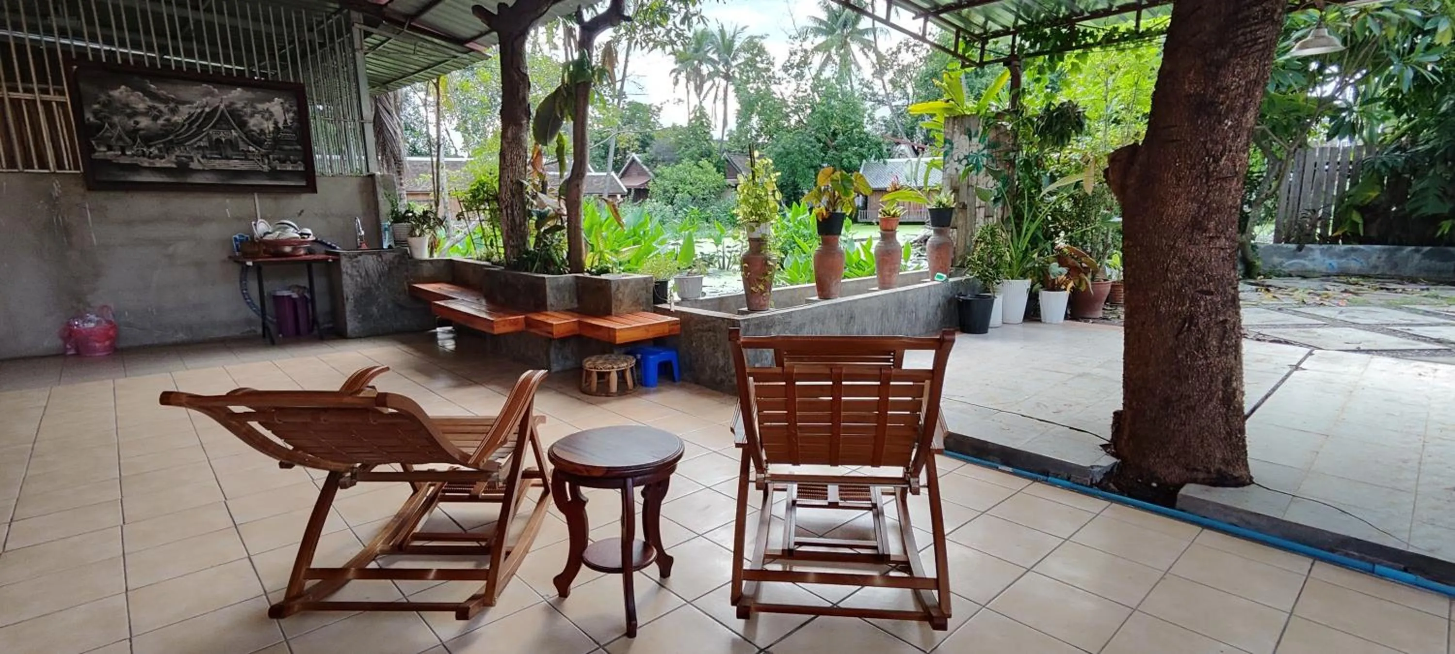 Garden in Villa KiengKham晶康民宿