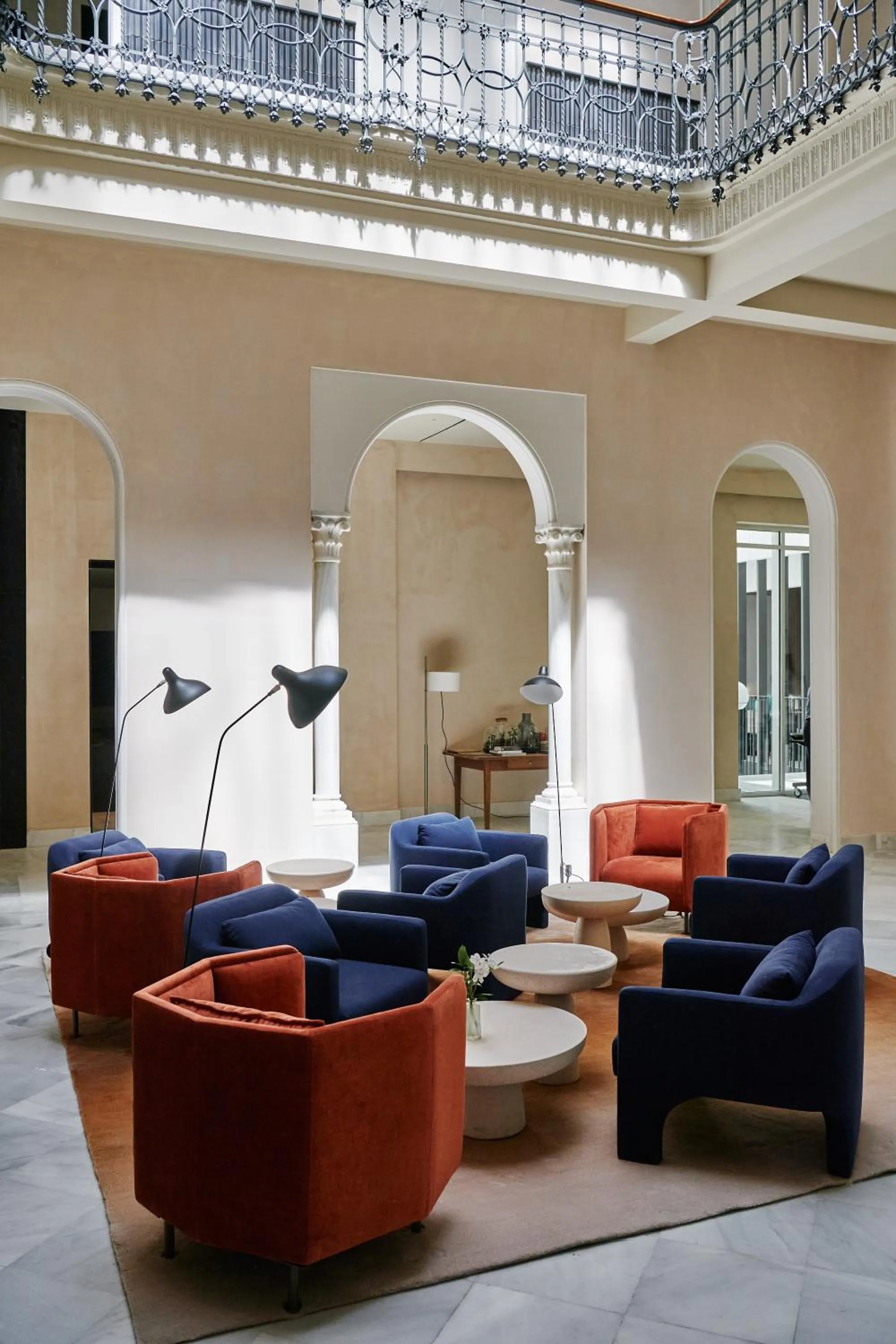 Seating area in Nobu Hotel Sevilla