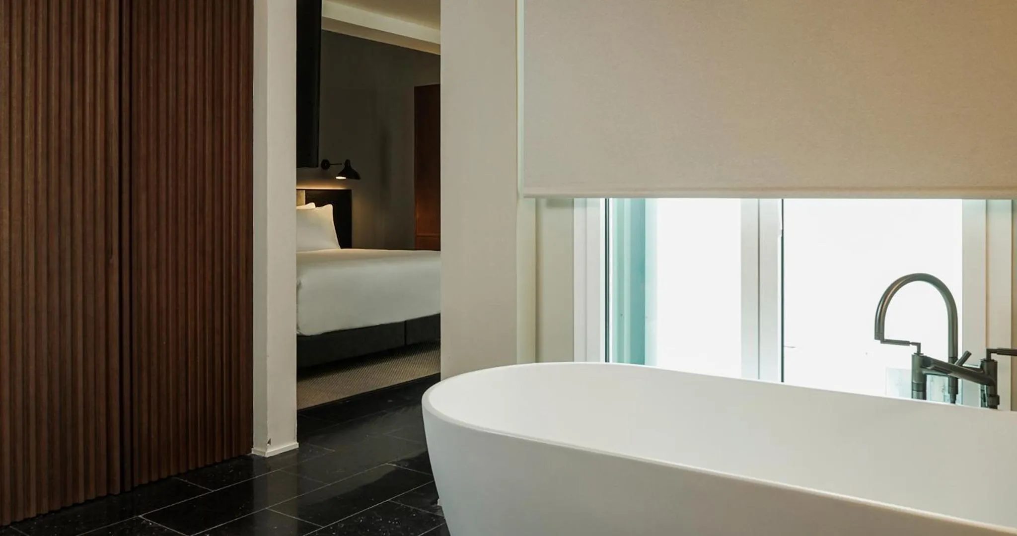 Bathroom, Bed in Nobu Hotel Sevilla