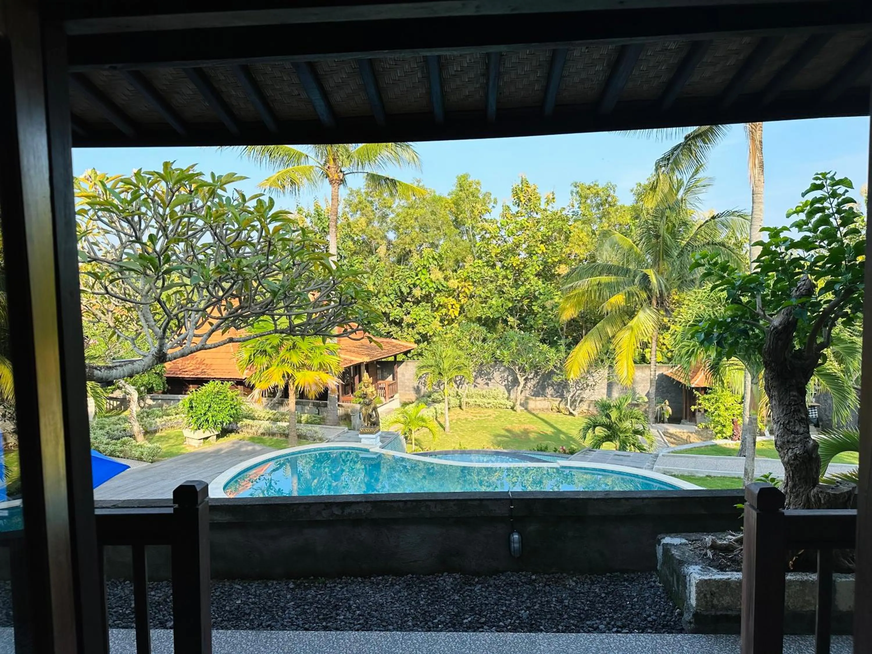 Pool view in Villa Vilah