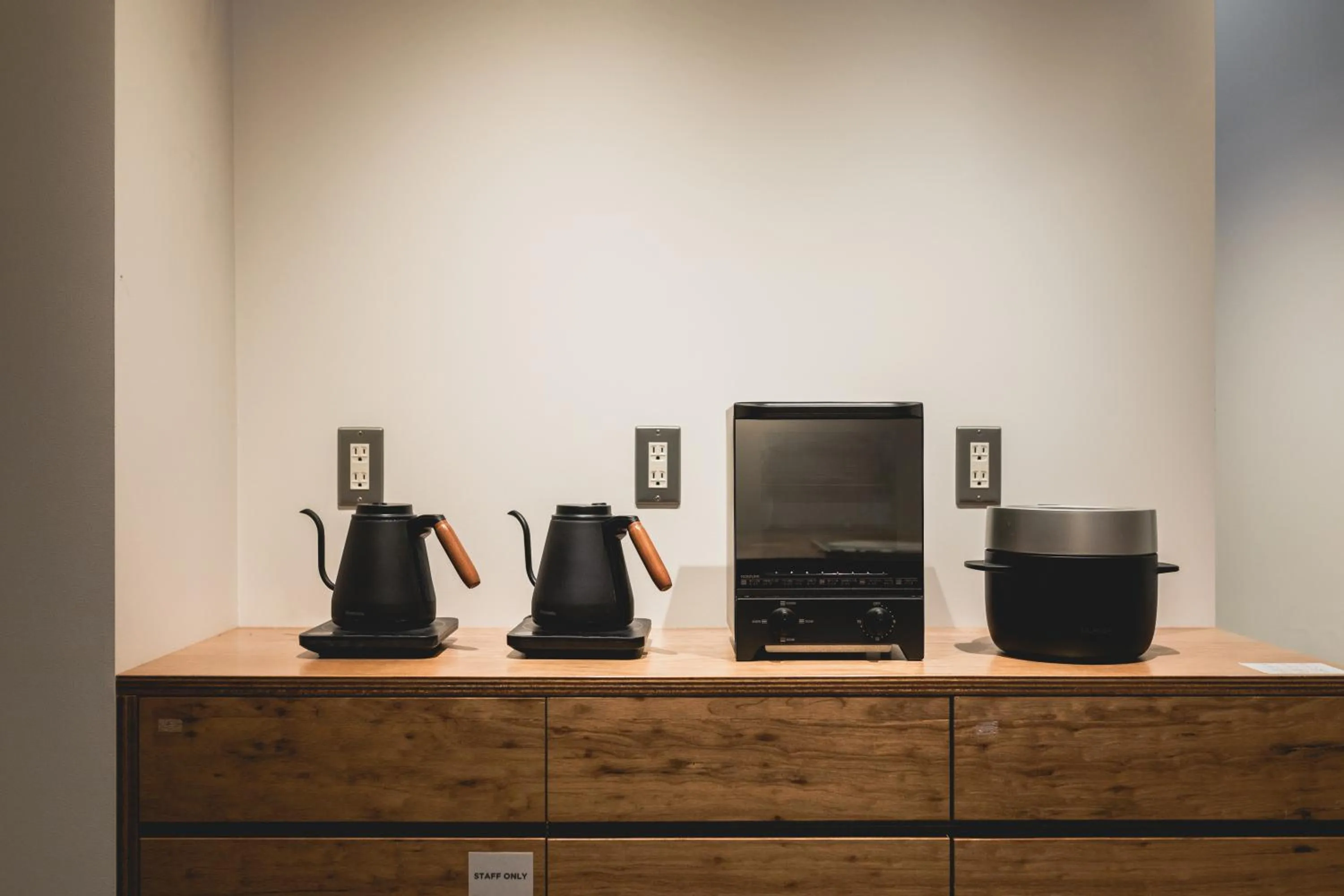 Communal kitchen in HELIO HOSTEL SAPPORO