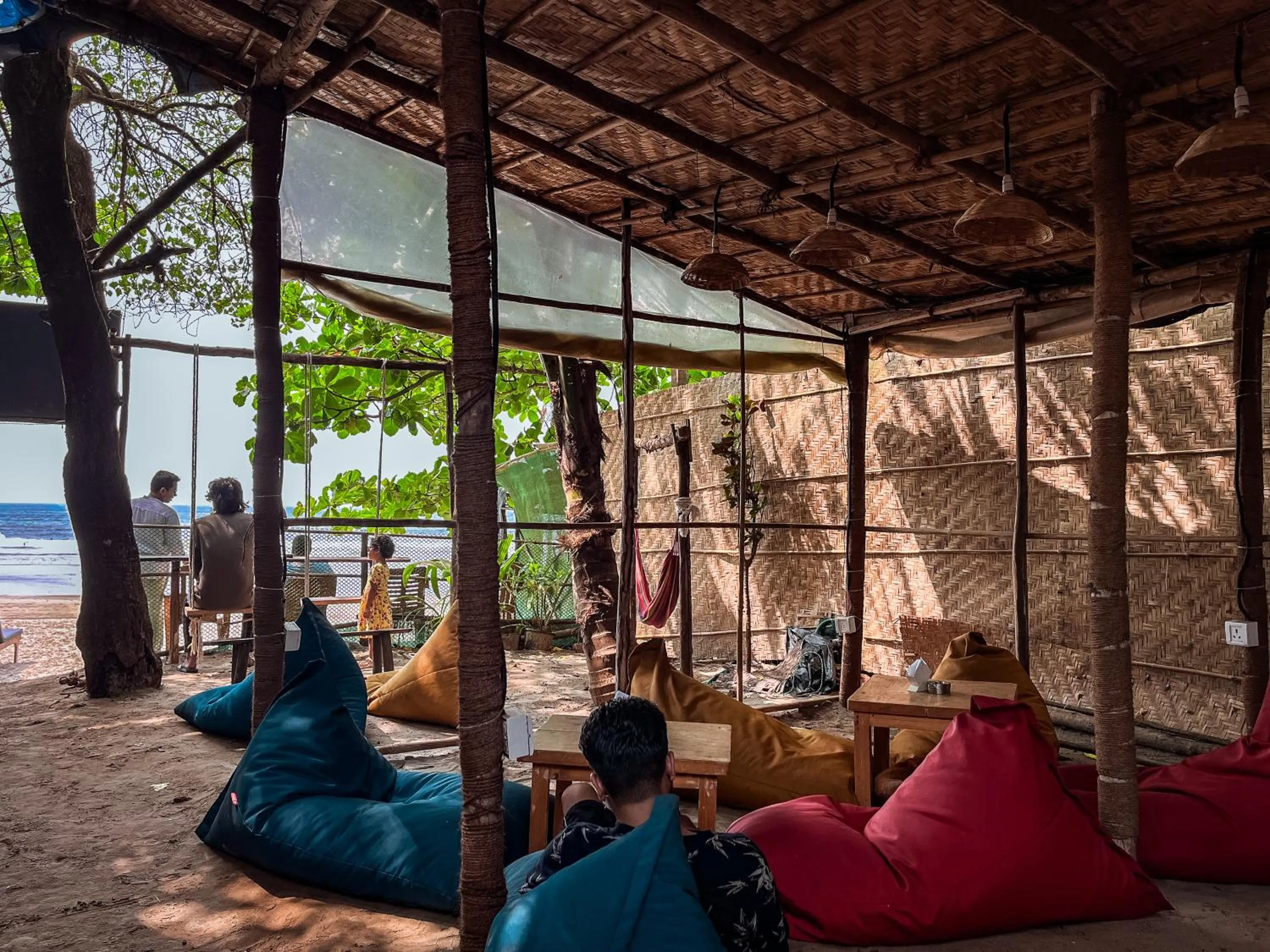 Seating area in 12 Monks - Beachfront Hostel