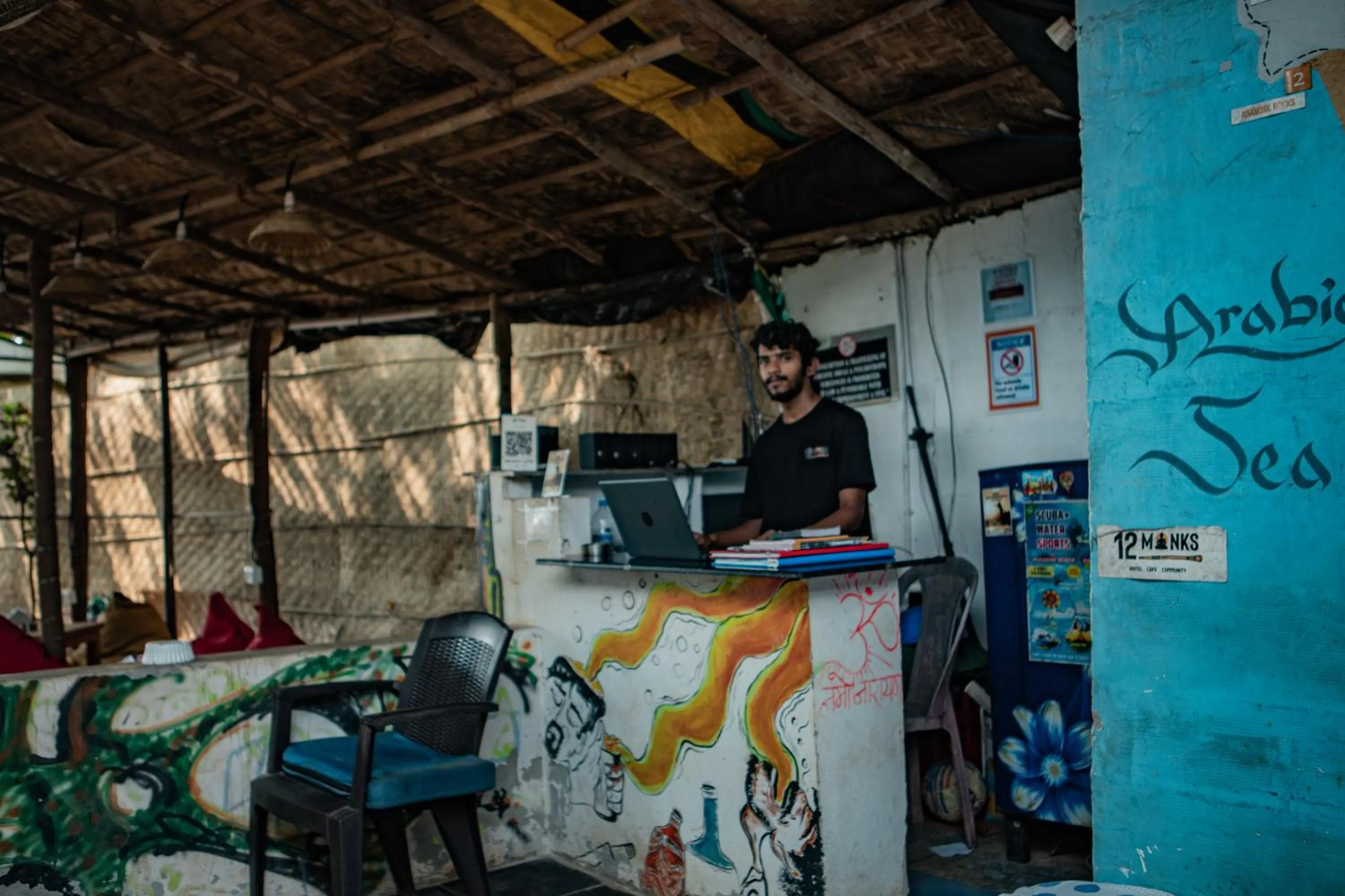 concierge in 12 Monks - Beachfront Hostel