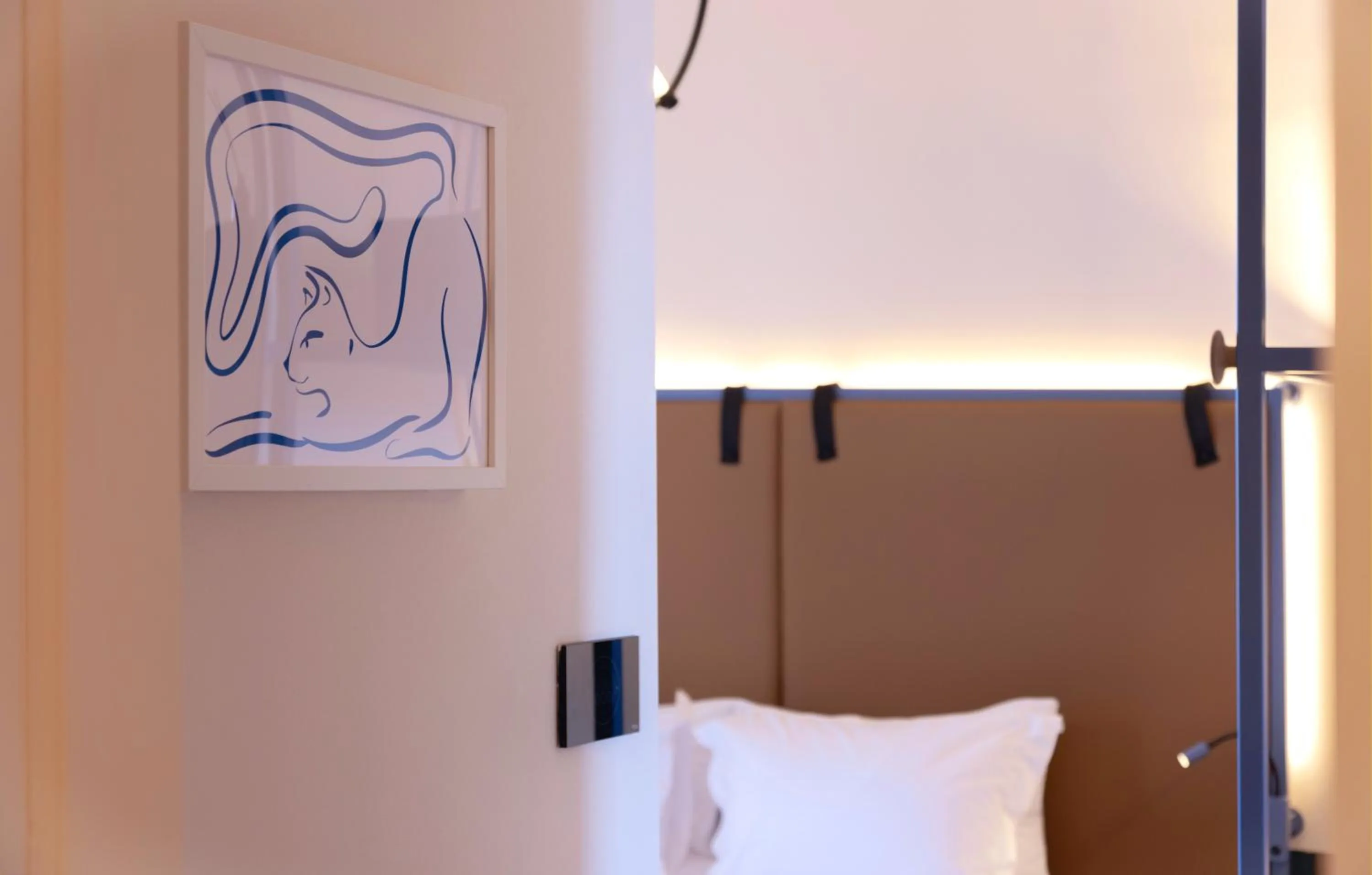 Decorative detail, Bed in Heart Hotel