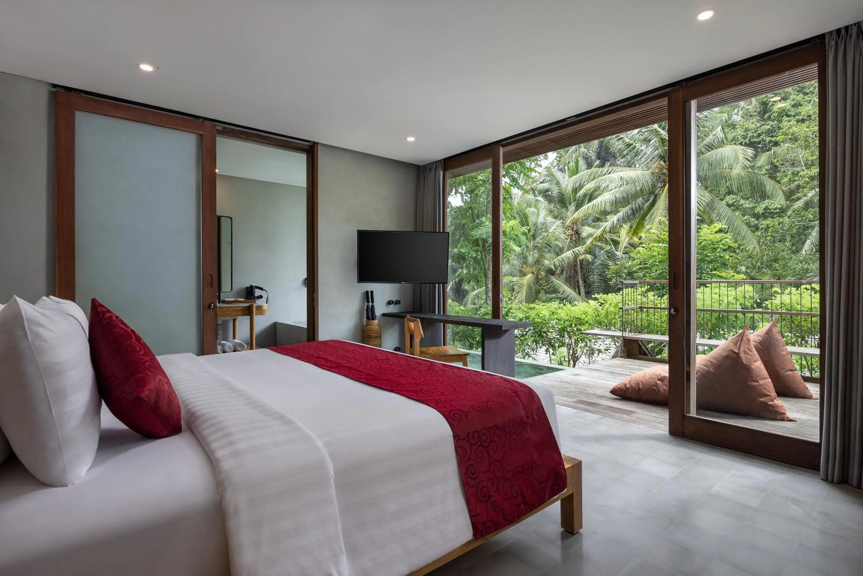 Bed in Hideaway Villas Bali - Ubud by Kanaan Hospitality